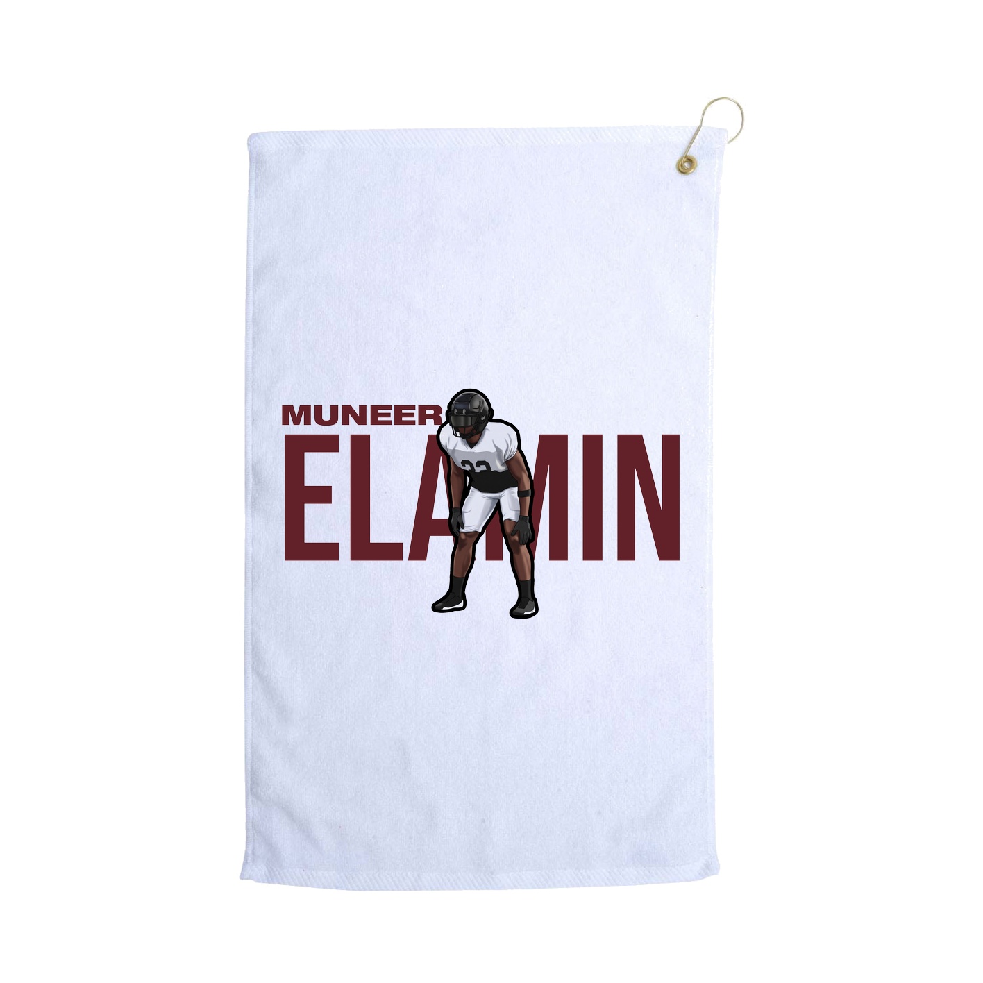 Golf Towel — Player Name in White