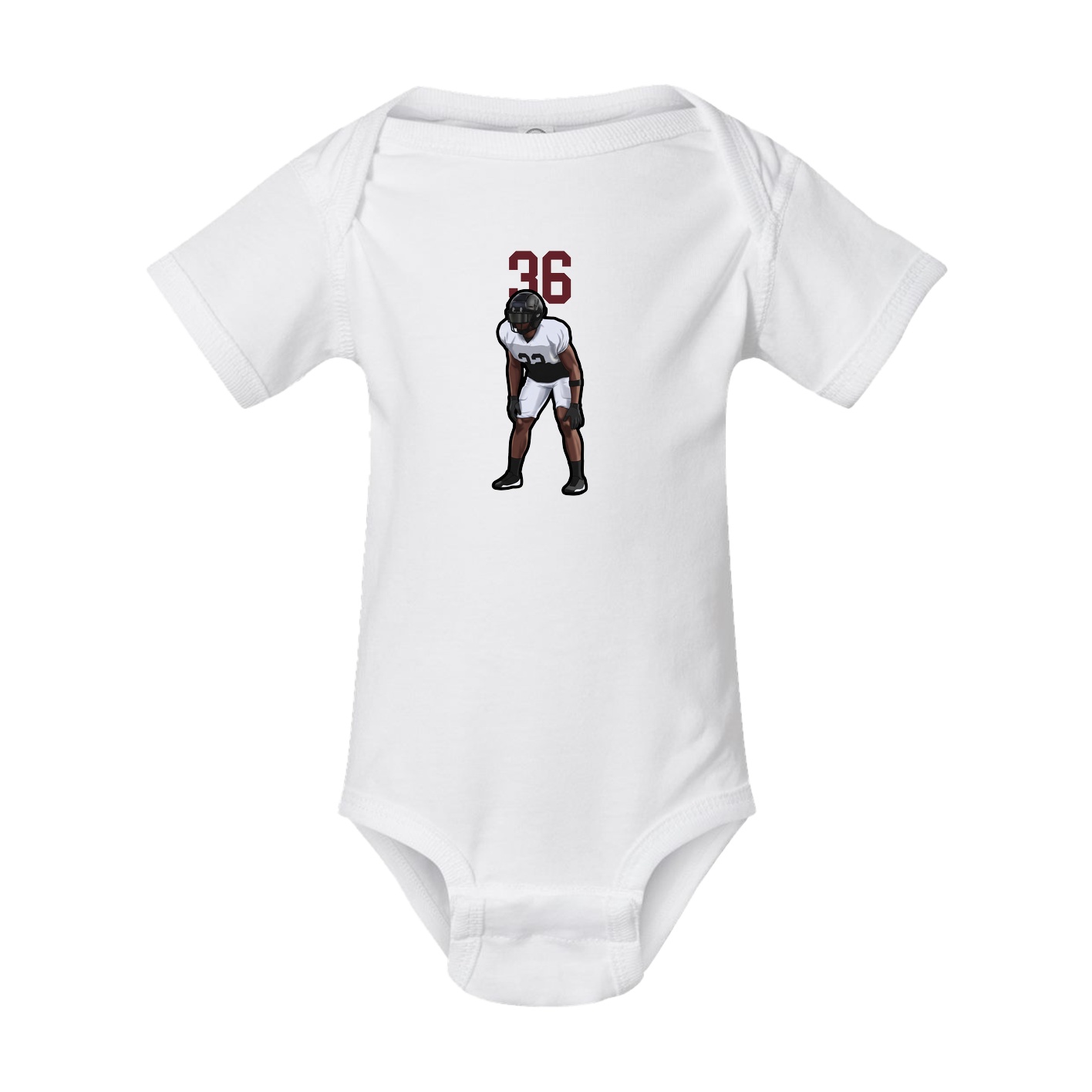 Baby Onesie — Number Top in White