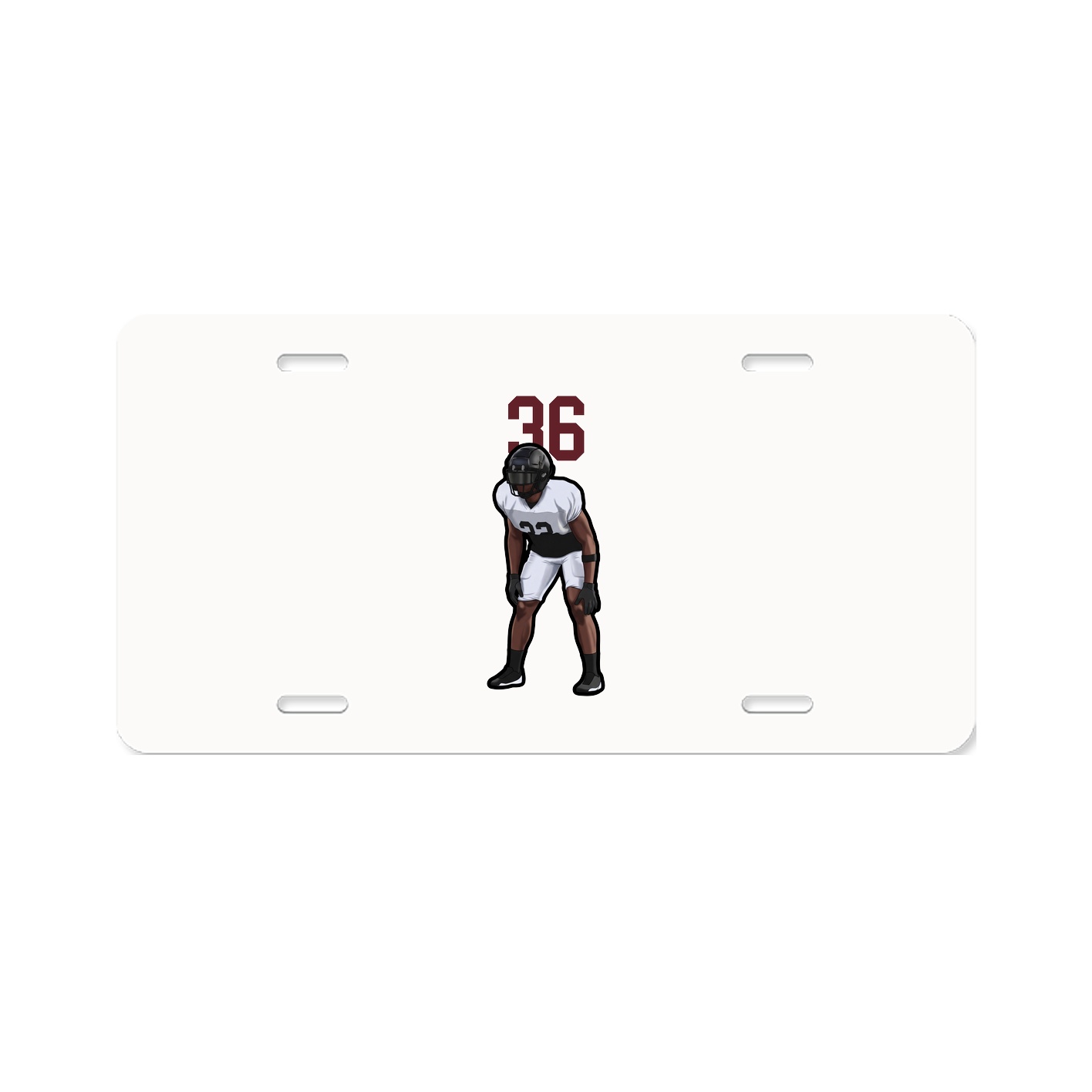 License Plate — Number Top in Classic