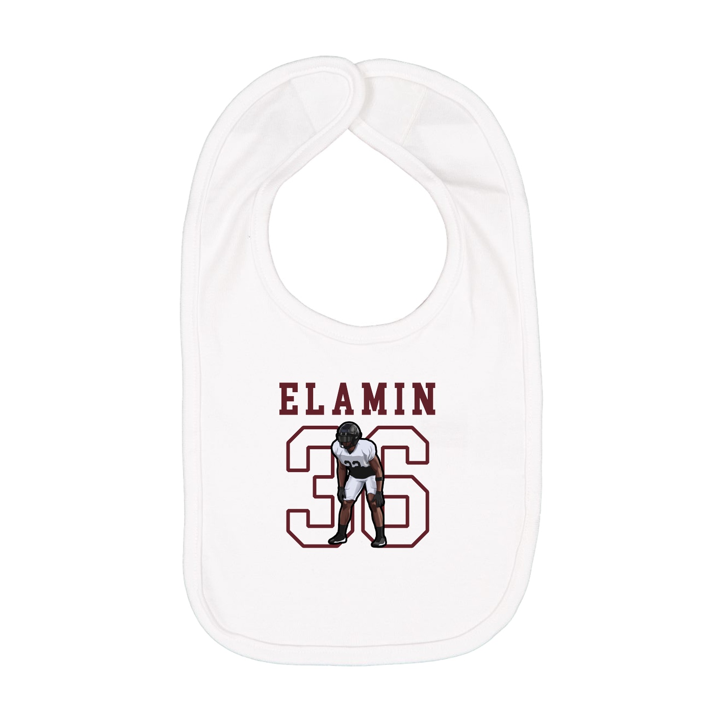 Infant Bib — Shirsey in White