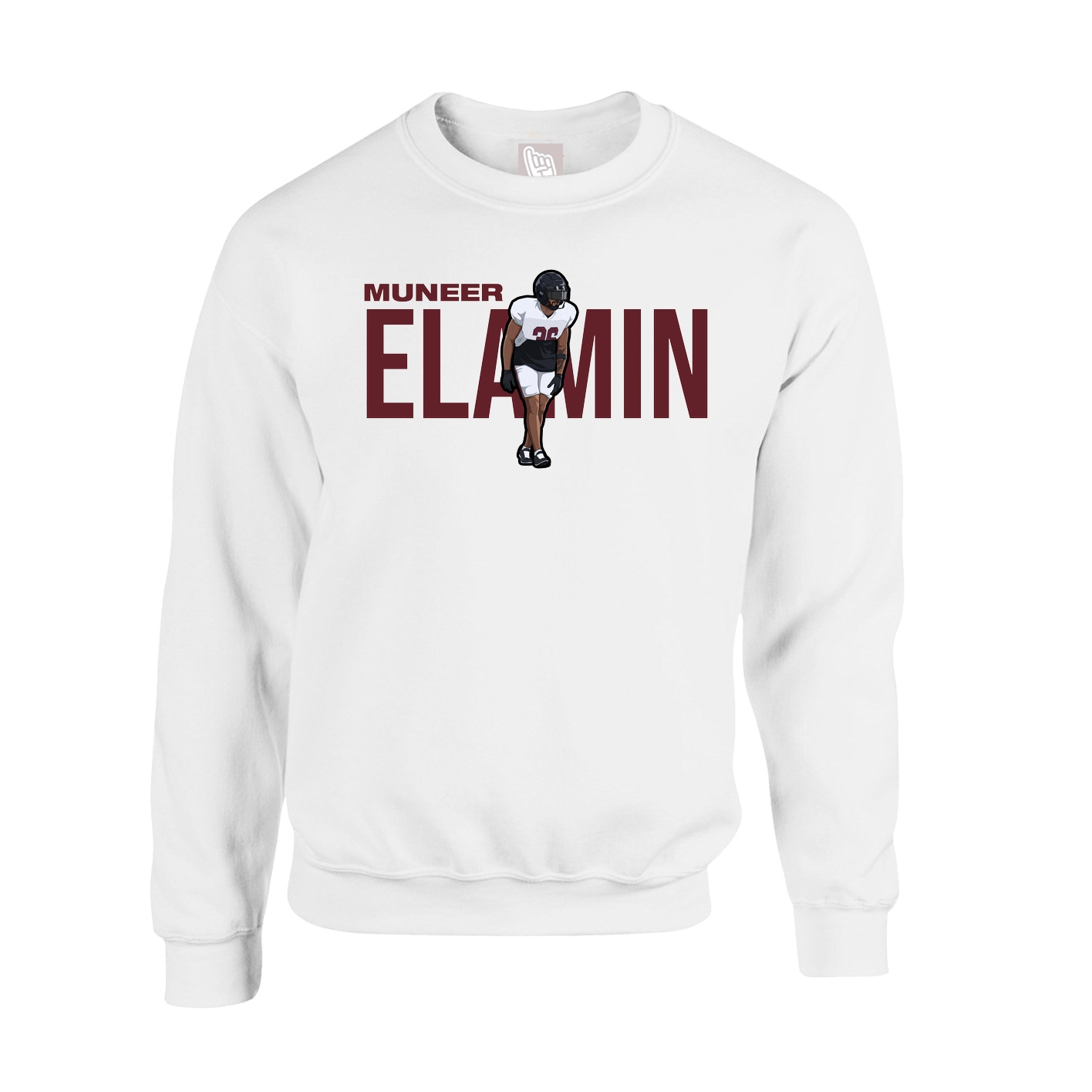Fleece Crew — Player Name in White