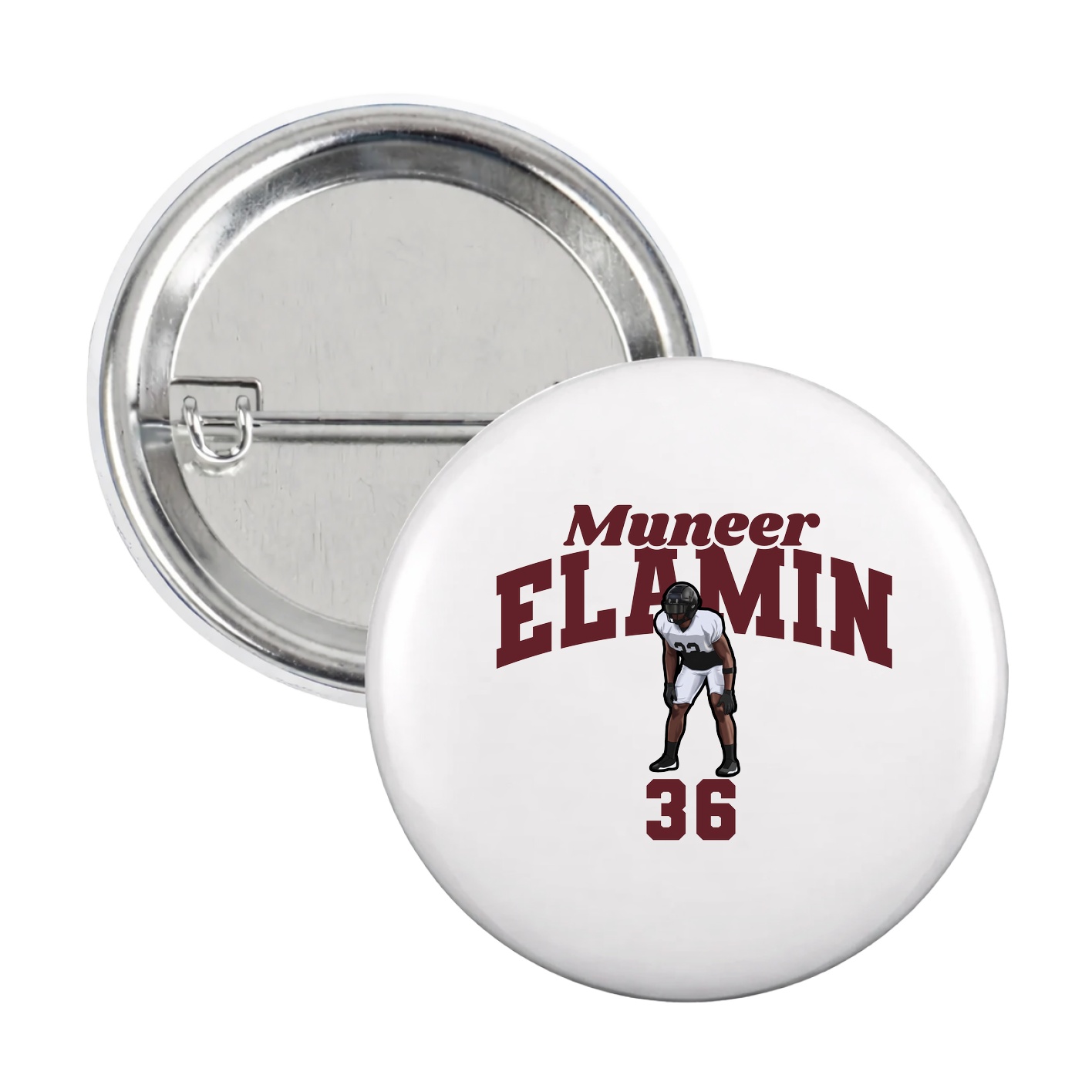 Game Day Button — Signature Arch in White