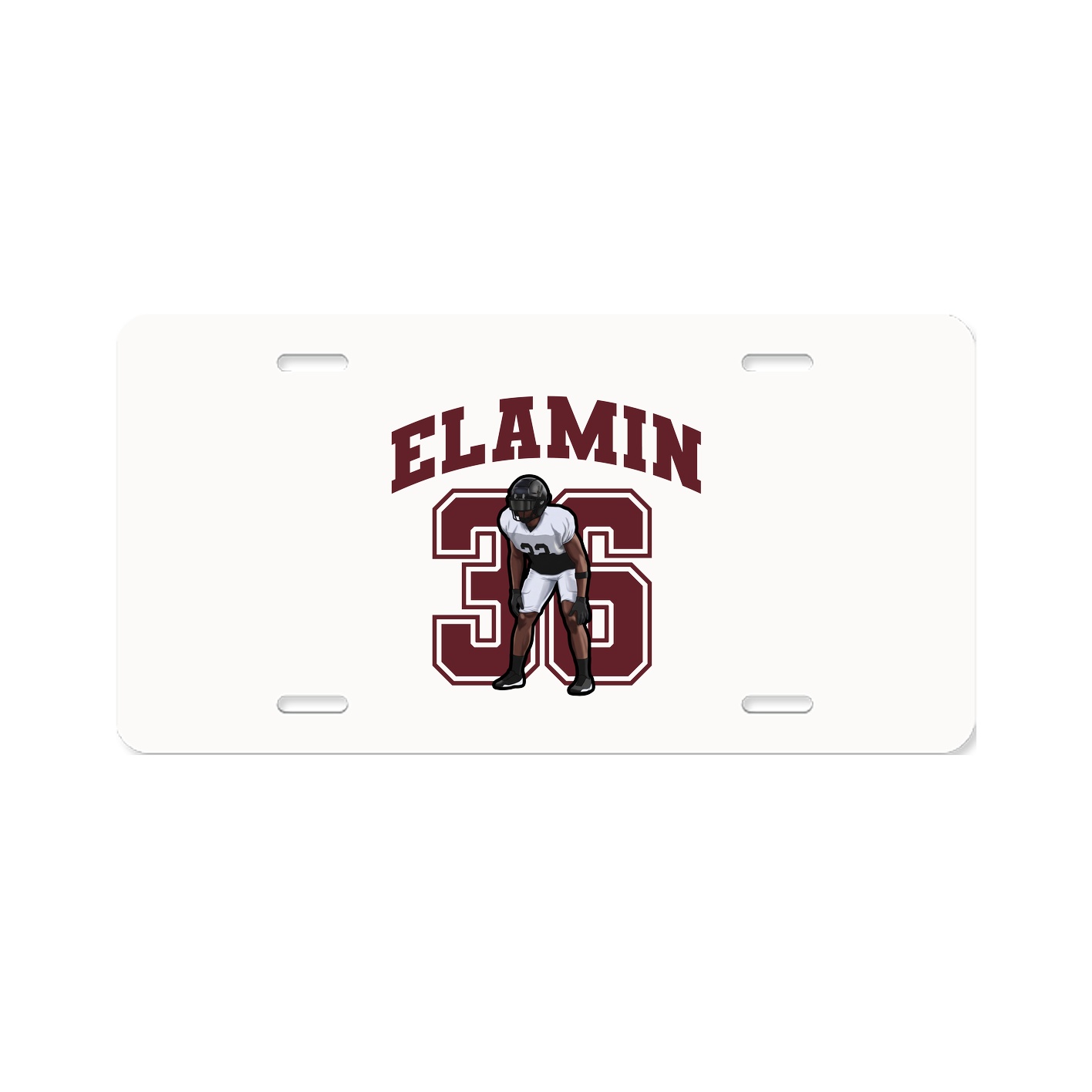 License Plate — Number in Classic