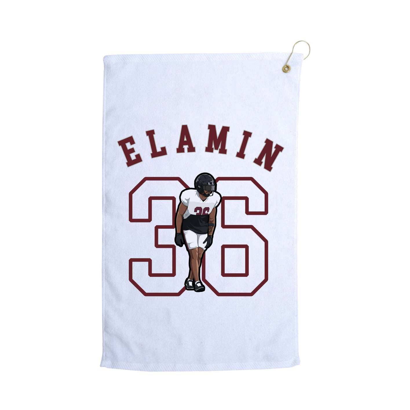 Golf Towel — Shirsey Arch in White