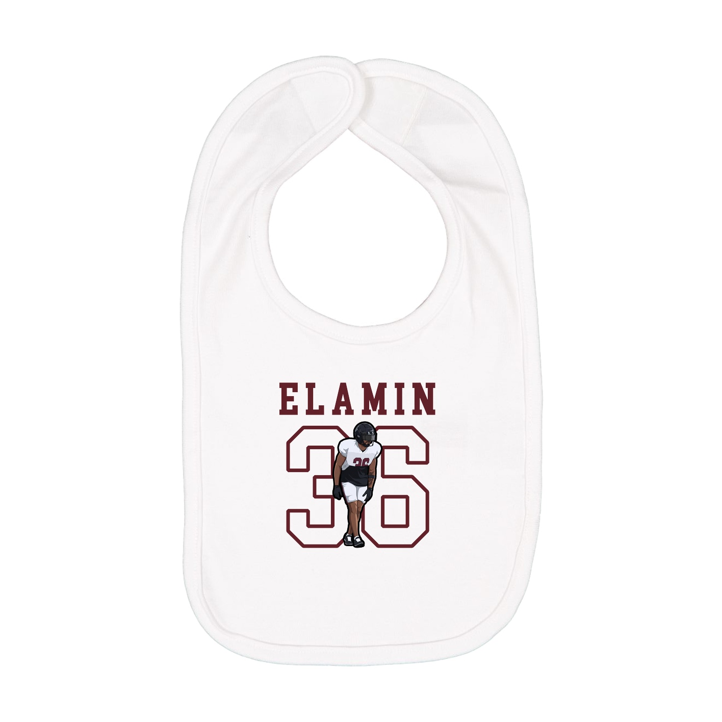 Infant Bib — Shirsey in White