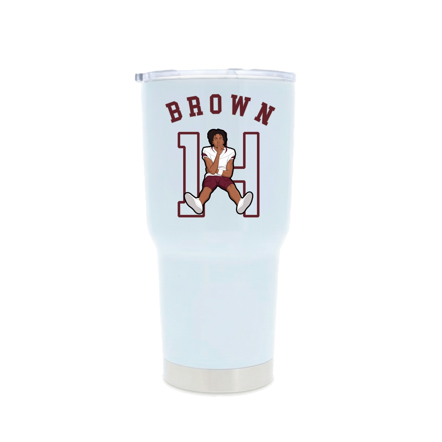 30oz Stainless Steel Tumbler — Shirsey Arch in White