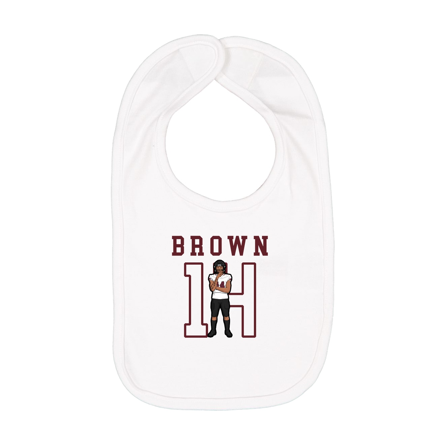 Infant Bib — Shirsey in White