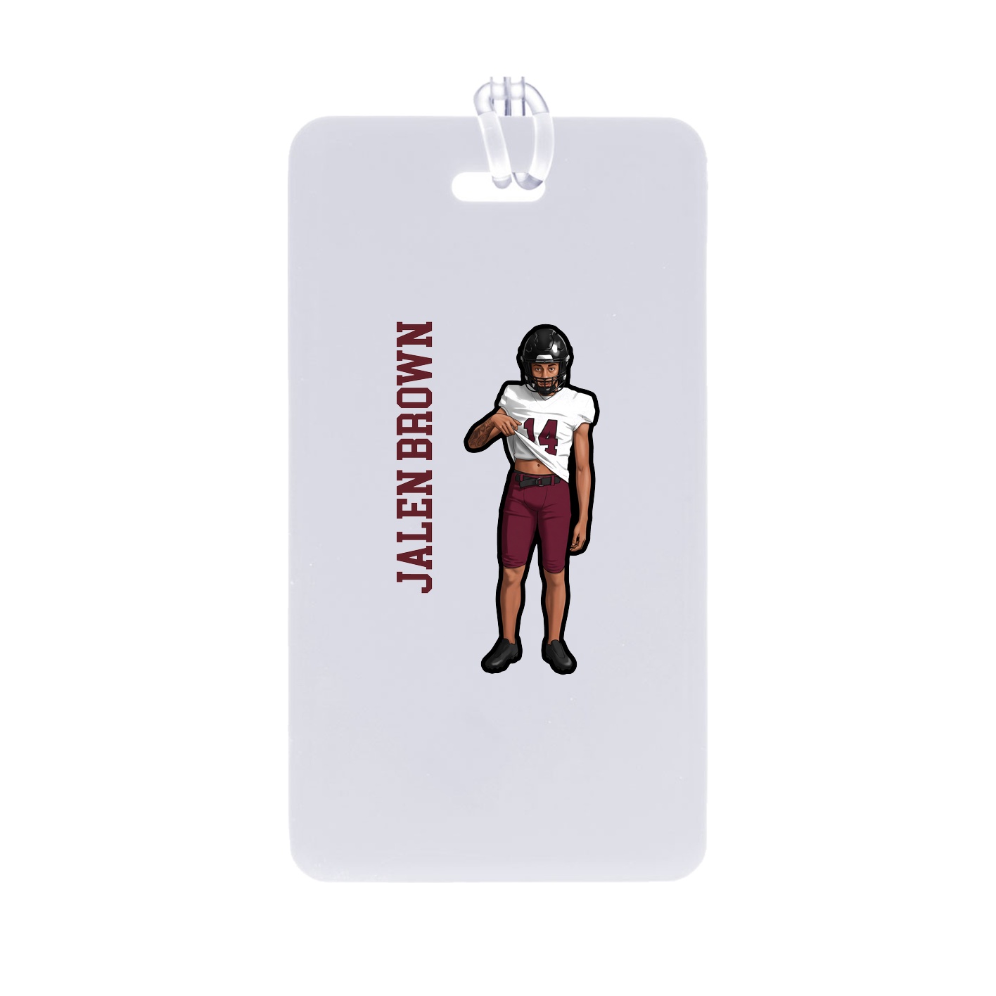 Bag Tag — Name Vertical in Classic
