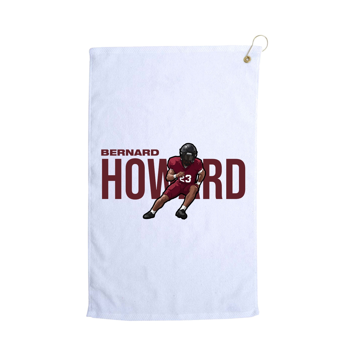 Golf Towel — Player Name in White