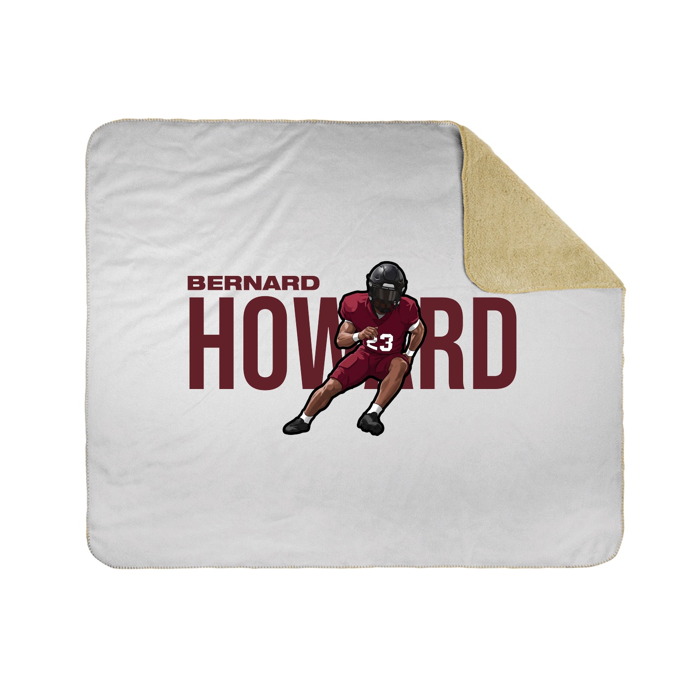 Throw Blanket — Player Name in White