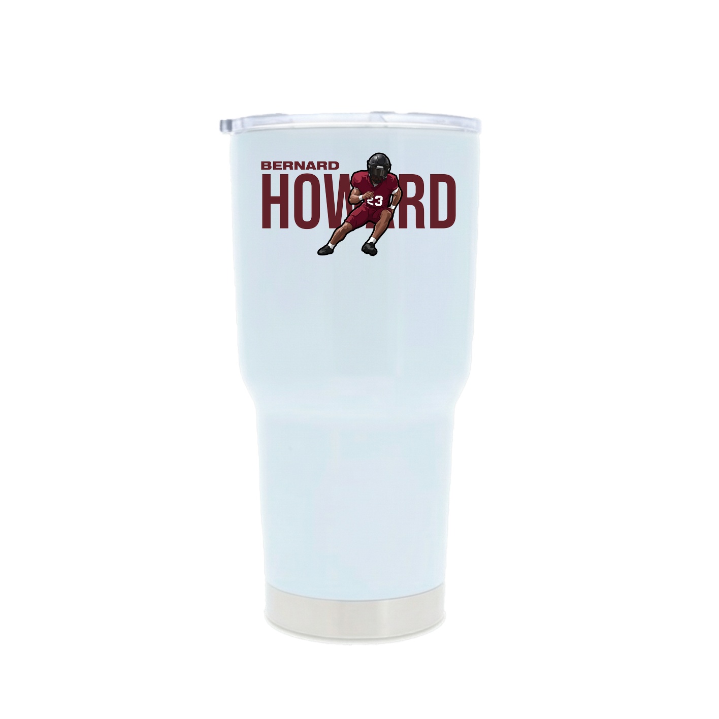 30oz Stainless Steel Tumbler — Player Name in White