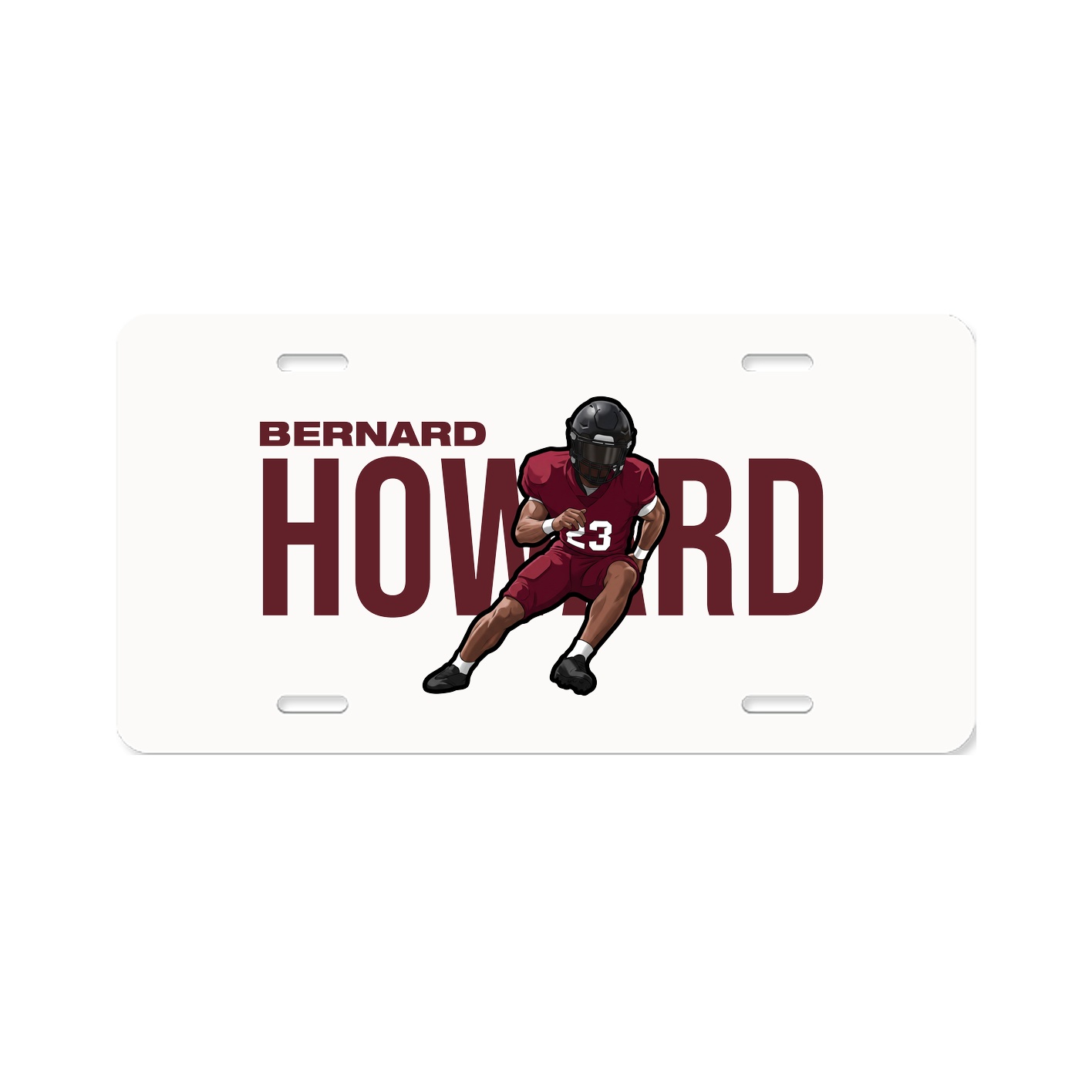 License Plate — Player Name in Classic