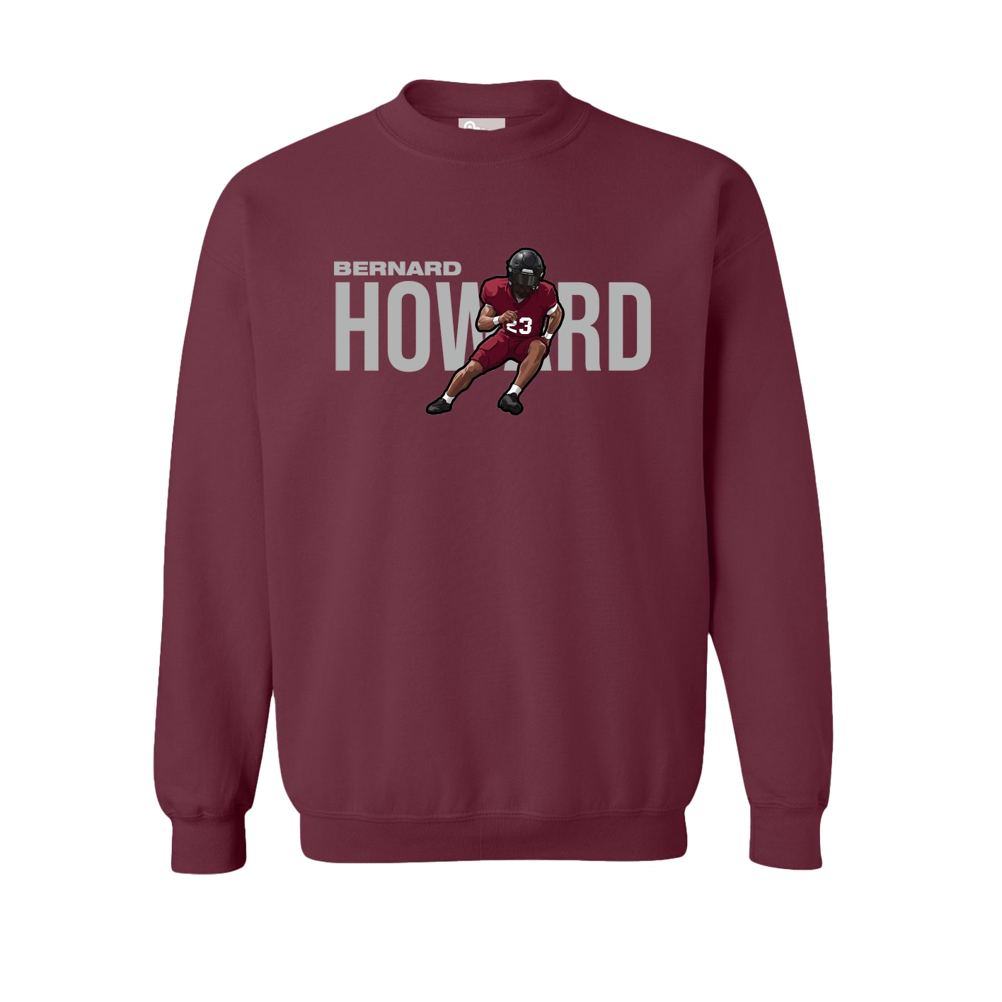Fleece Crew — Player Name in Maroon