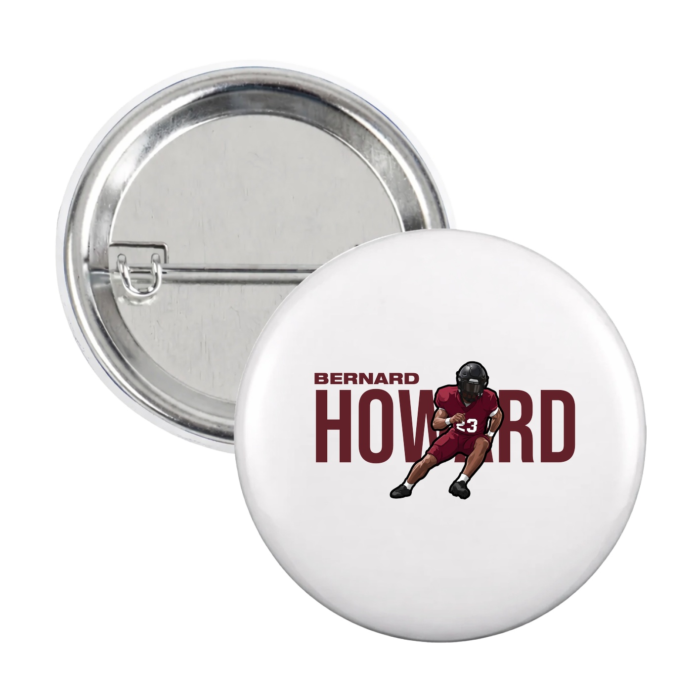 Game Day Button — Player Name in White
