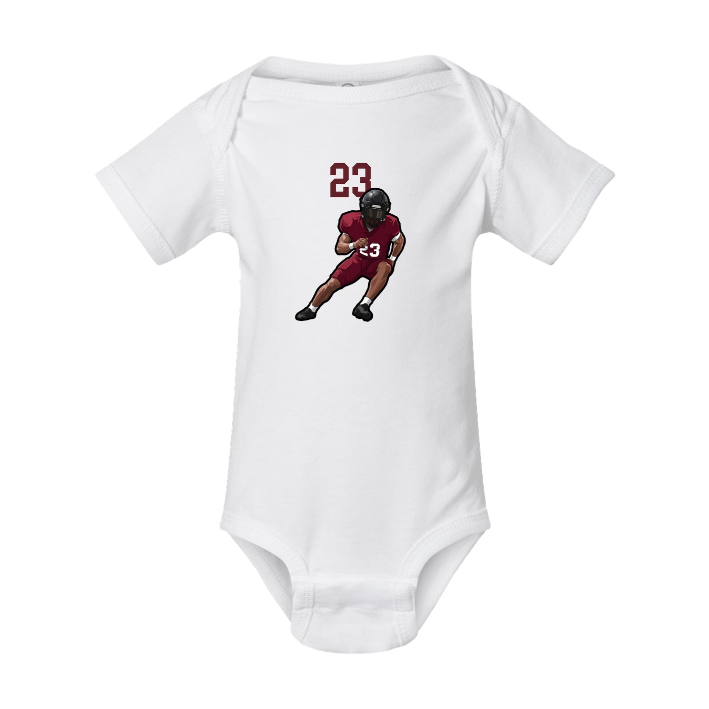 Baby Onesie — Number Top in White