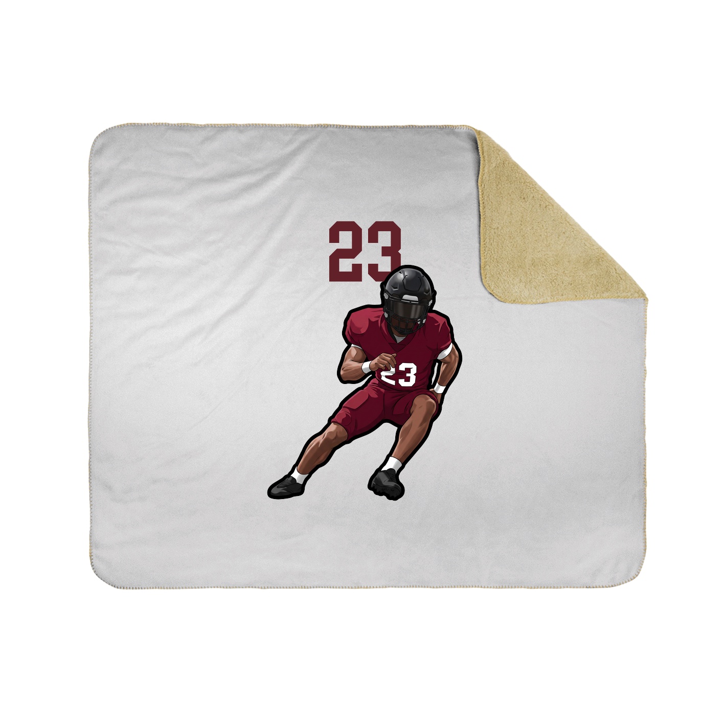 Throw Blanket — Number Top in White