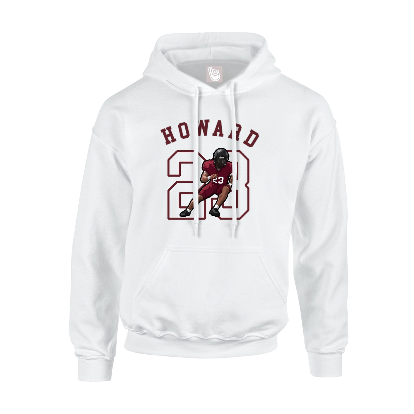 Youth Hoodie — Shirsey Arch in White