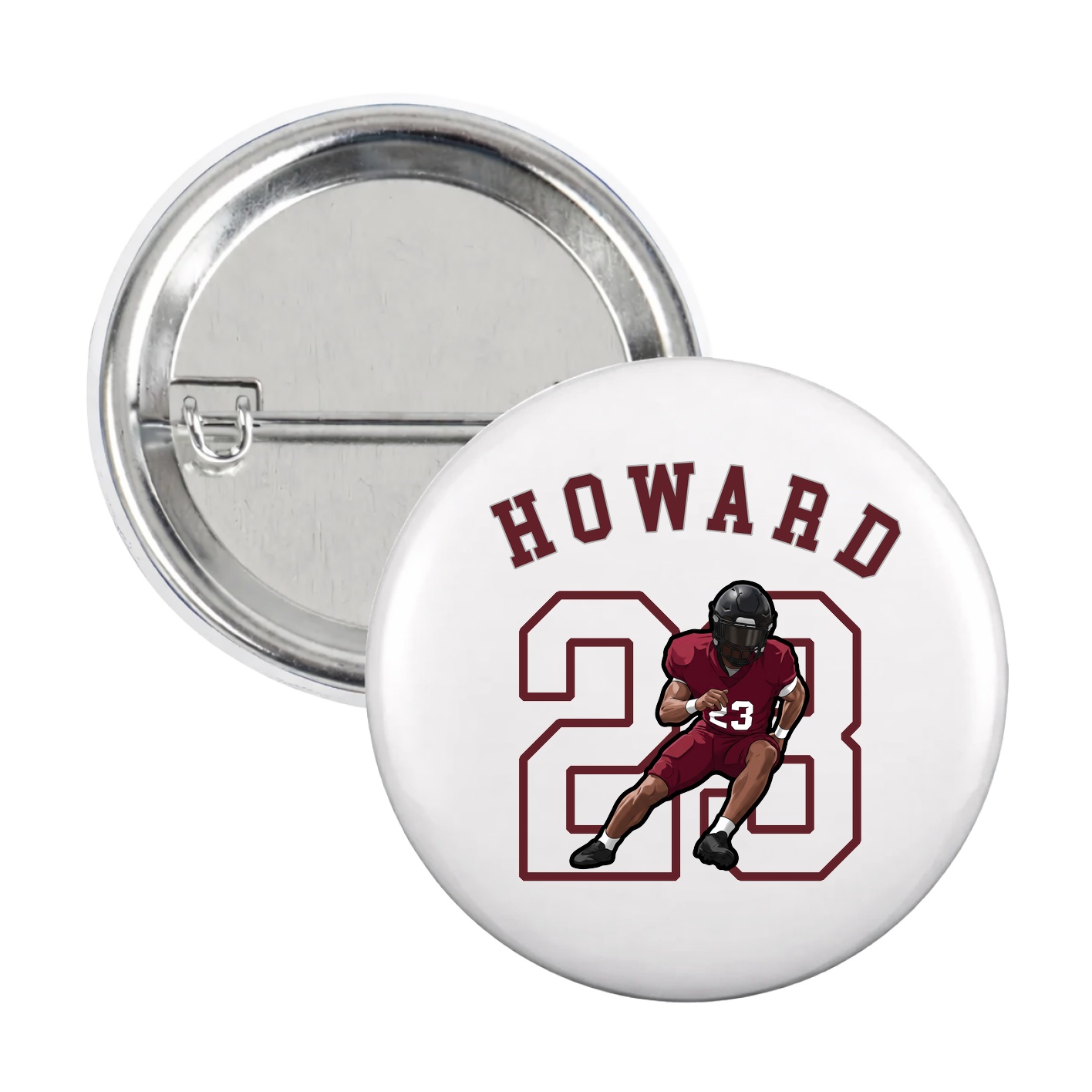 Game Day Button — Shirsey Arch in White