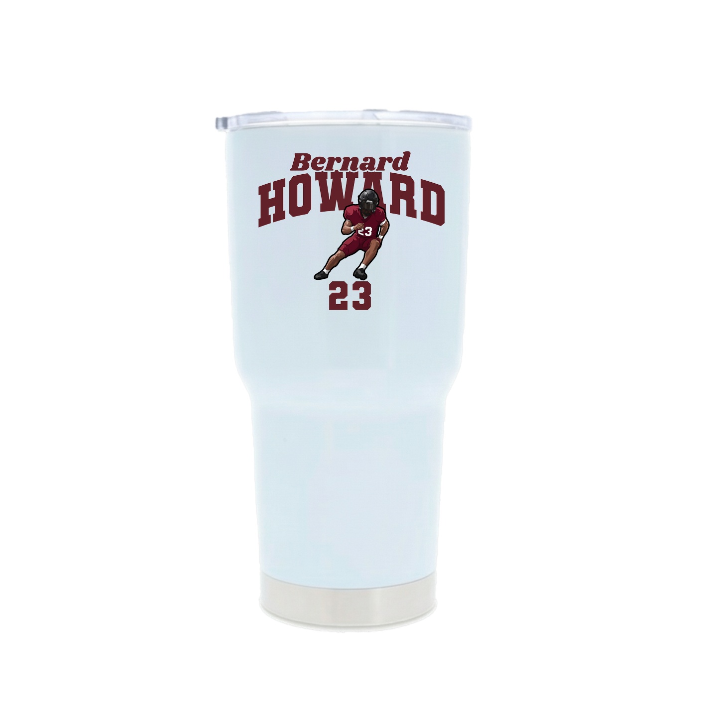 30oz Stainless Steel Tumbler — Signature Arch in White