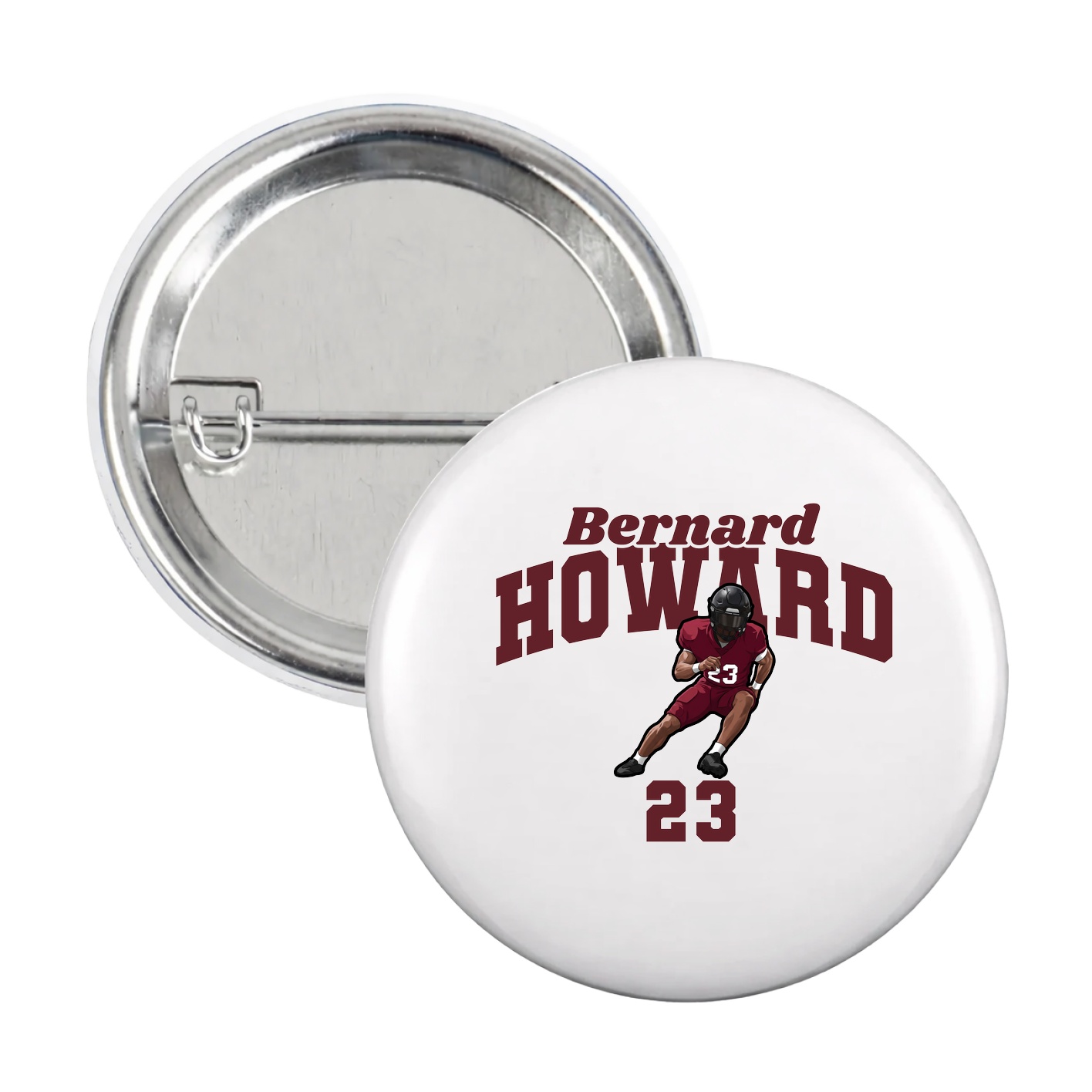 Game Day Button — Signature Arch in White