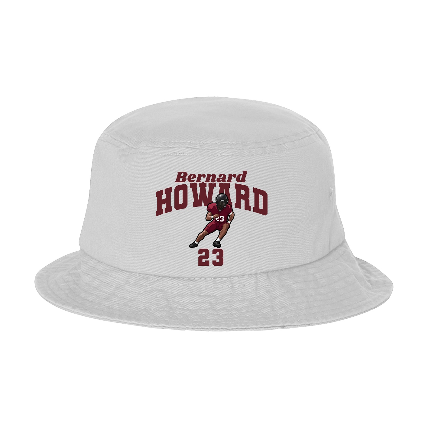 Bucket Cap — Signature Arch in White