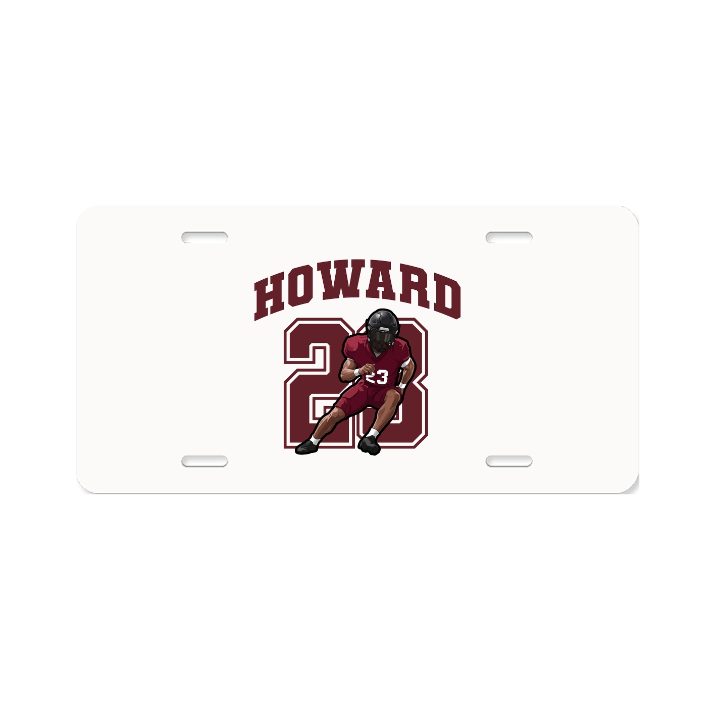 License Plate — Number in Classic