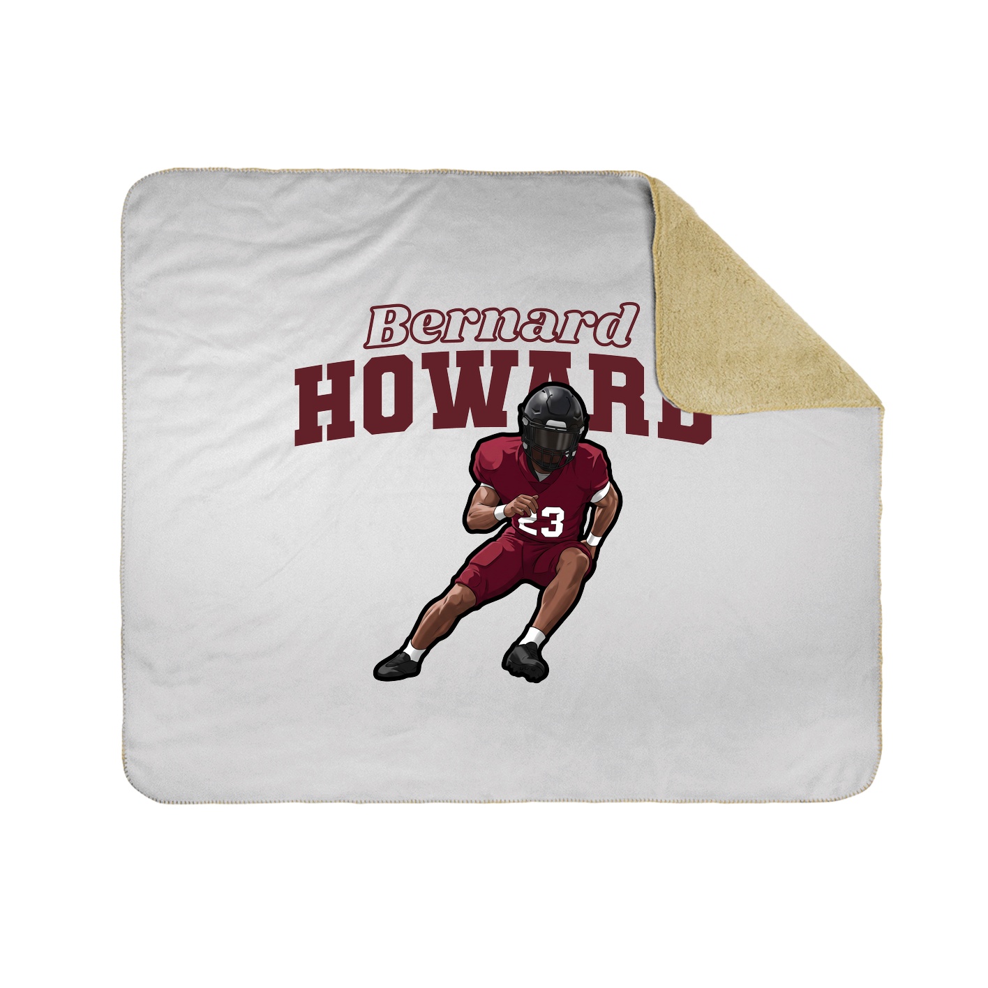 Throw Blanket — Name Arch in White