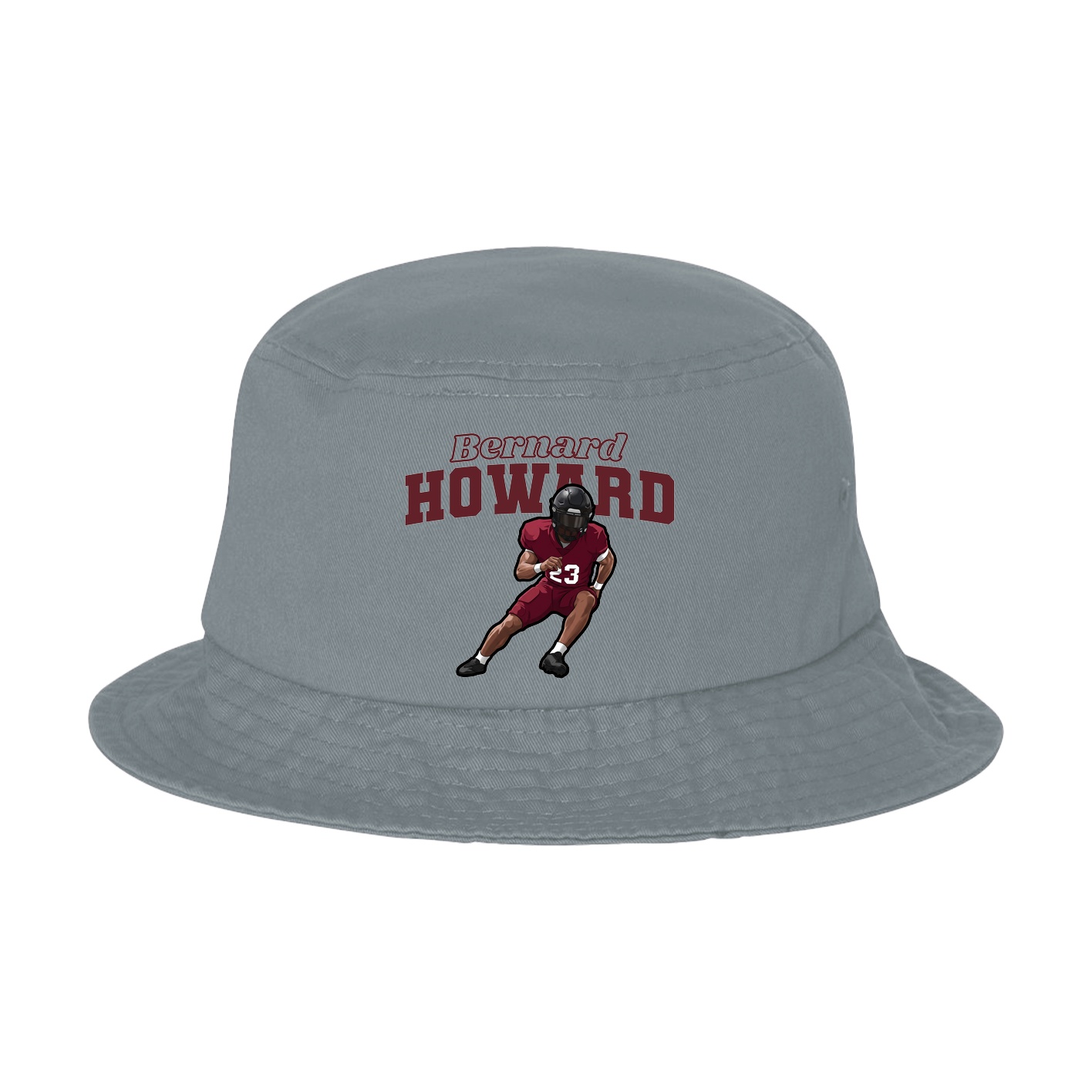 Bucket Cap — Name Arch in Grey