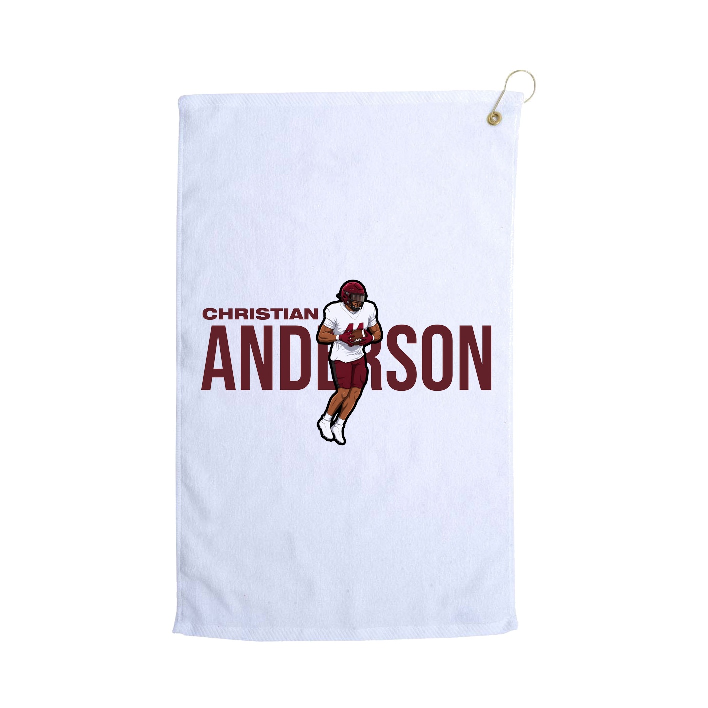 Golf Towel — Player Name in White