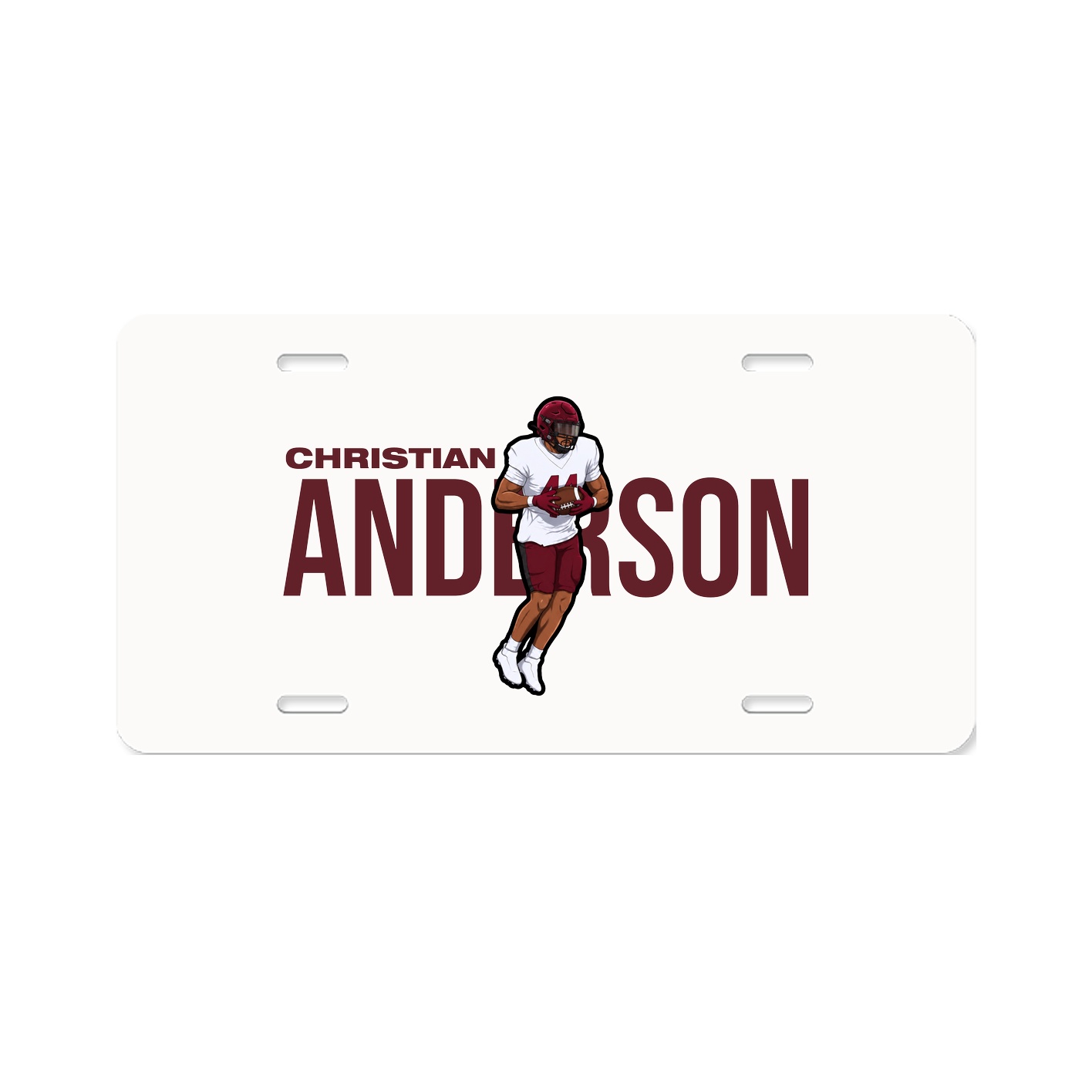 License Plate — Player Name in Classic