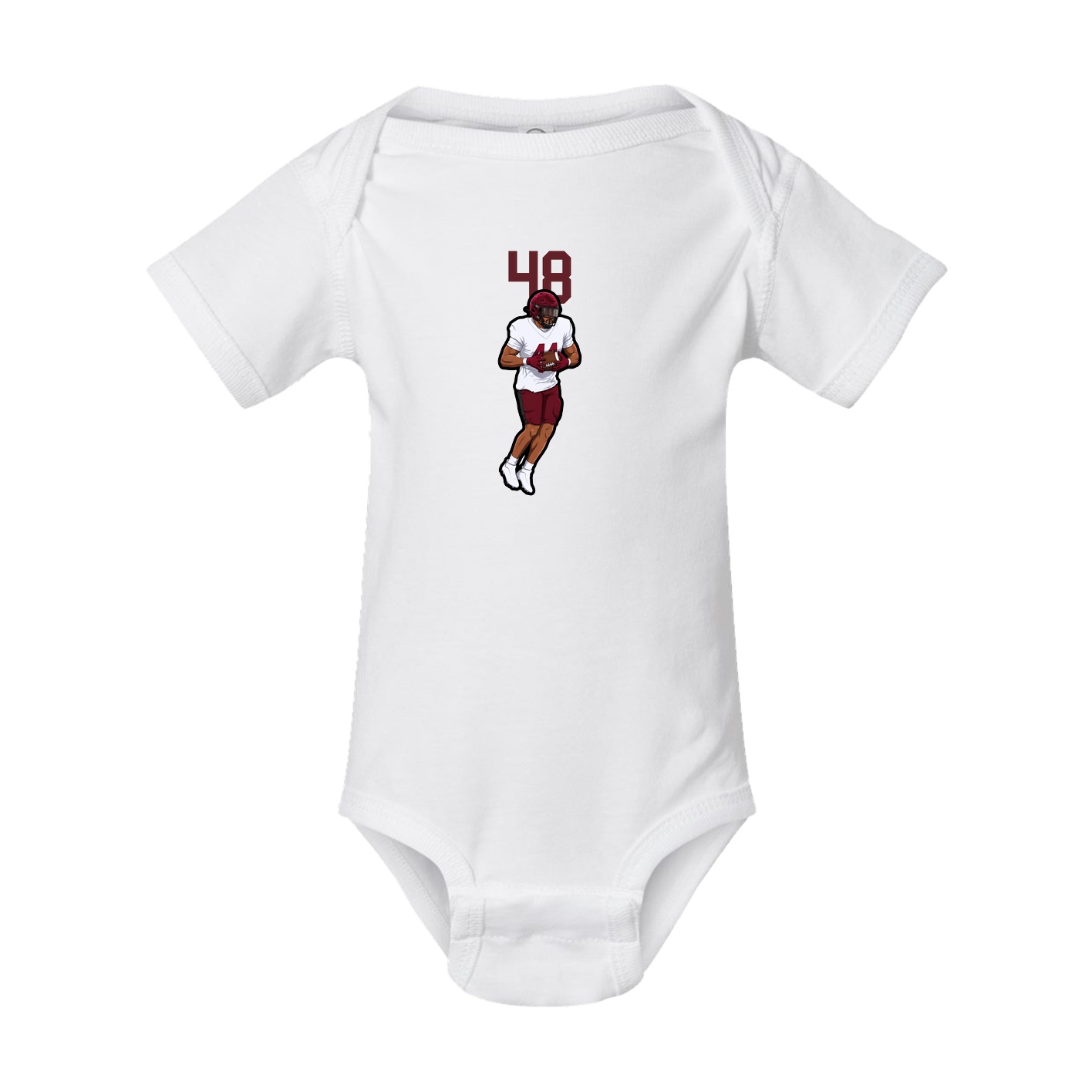 Baby Onesie — Number Top in White