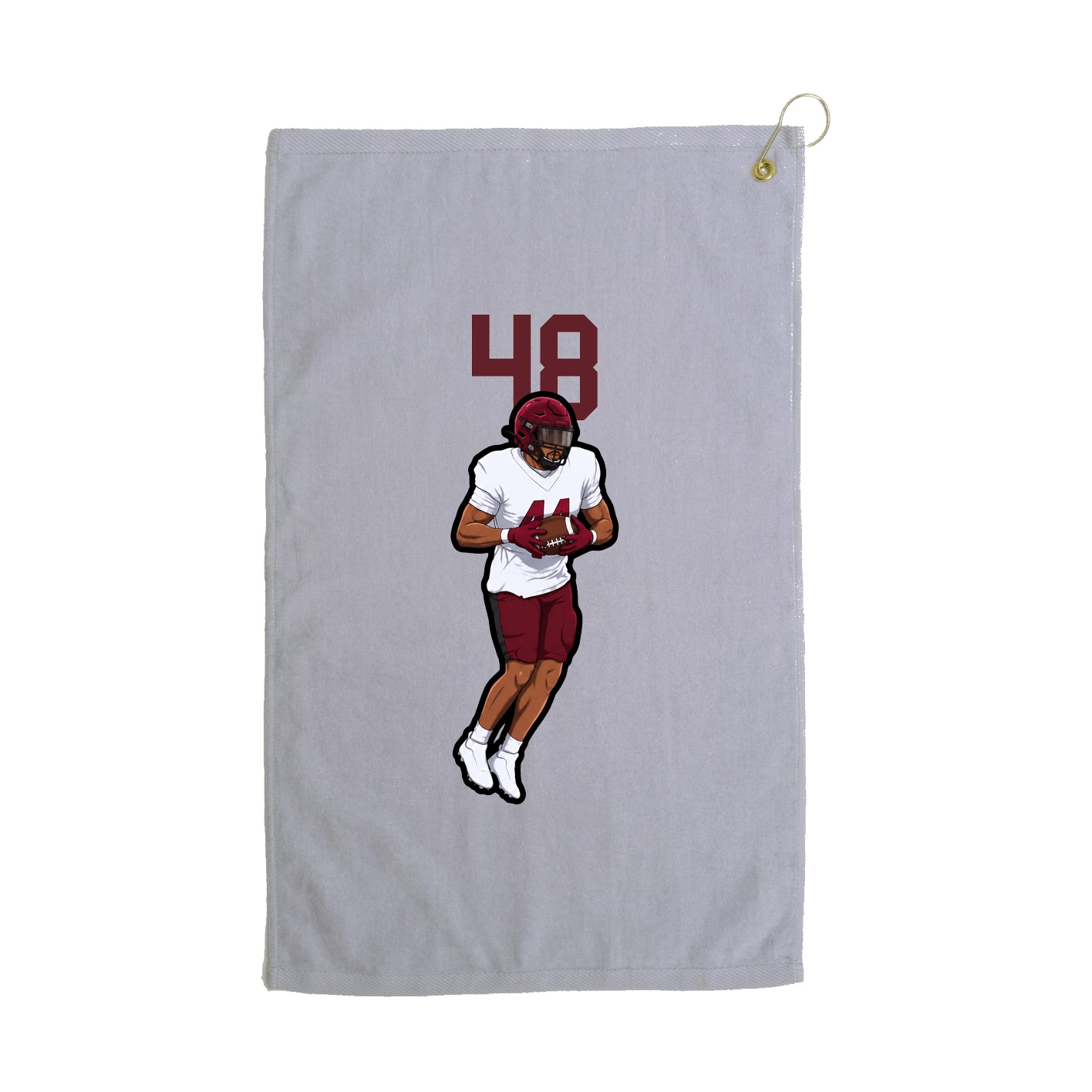 Golf Towel — Number Top in Grey