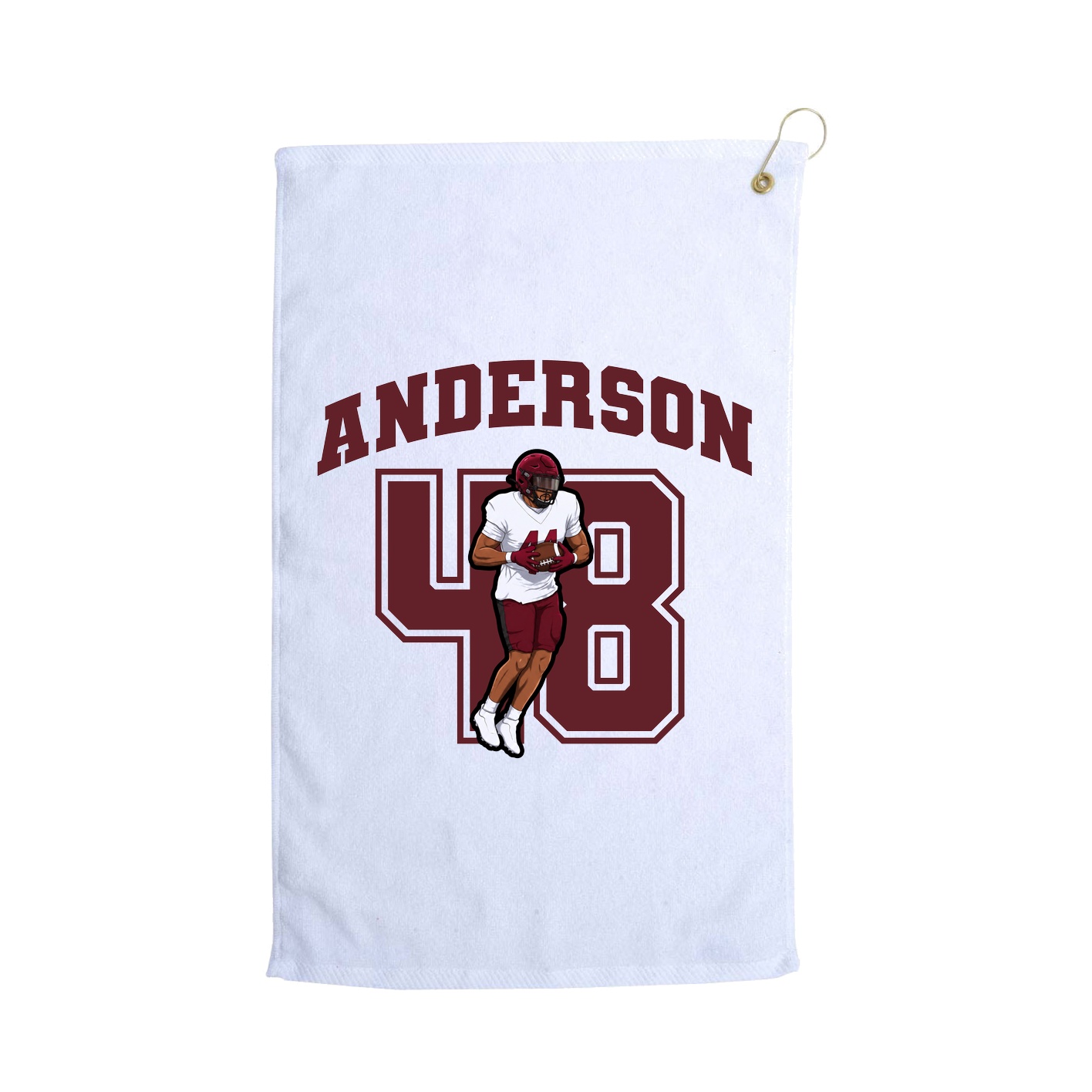 Golf Towel — Number in White