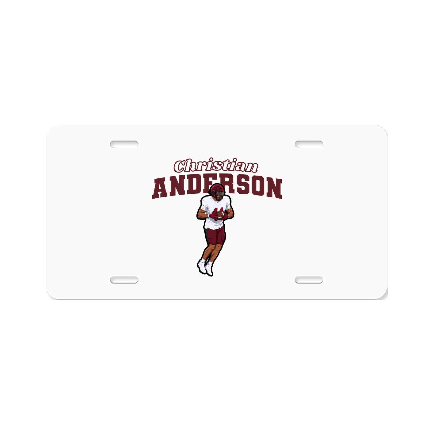License Plate — Name Arch in Classic