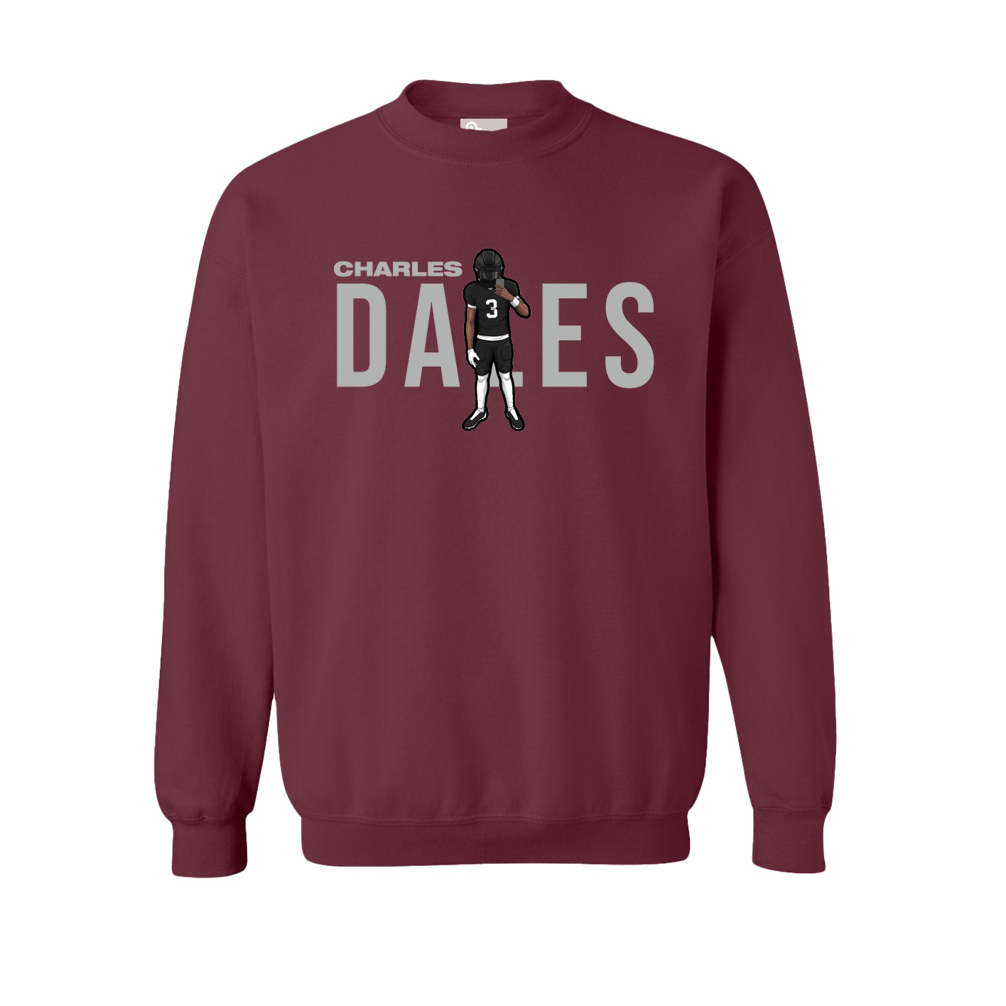 Fleece Crew — Player Name in Maroon