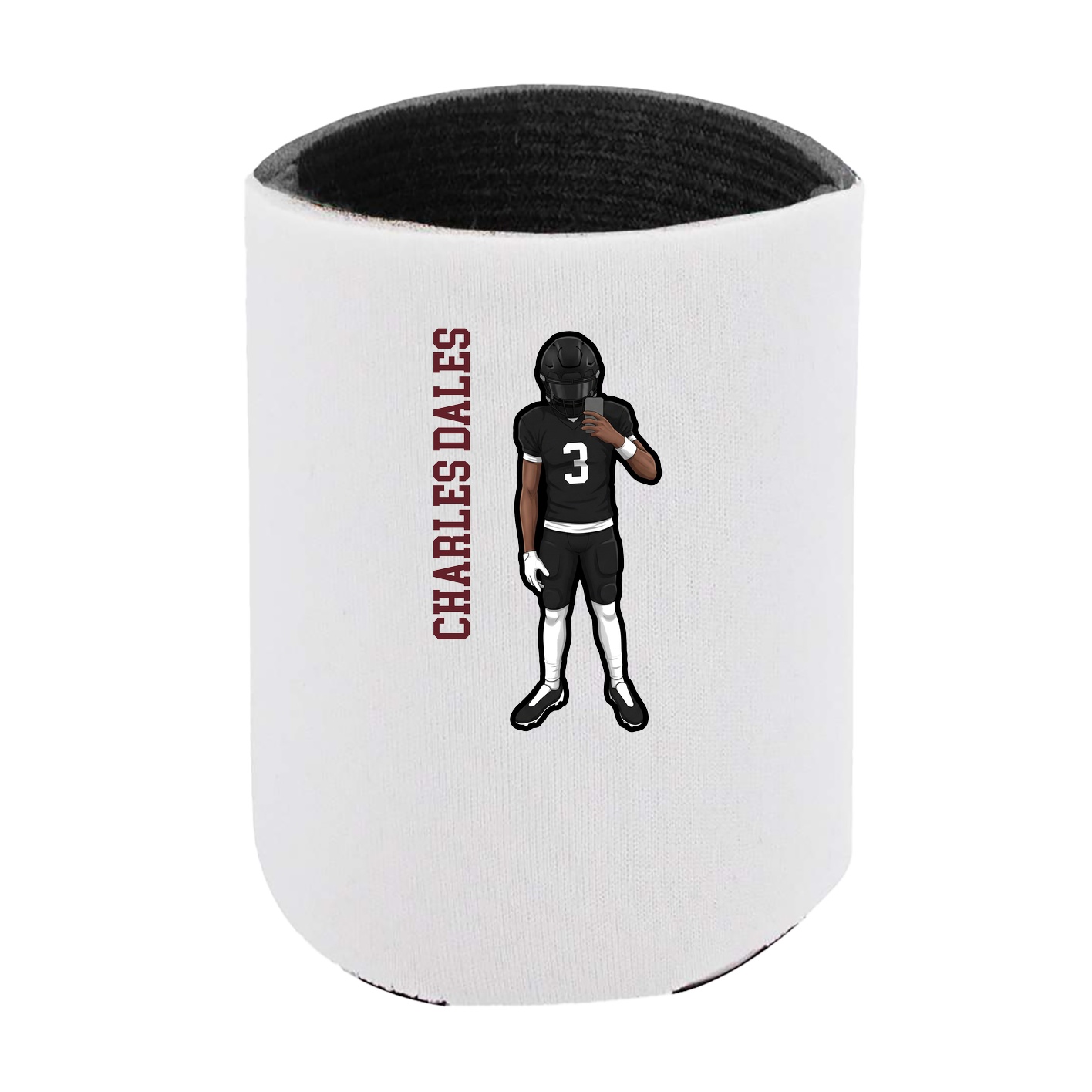 Can Holder — Name Vertical in White