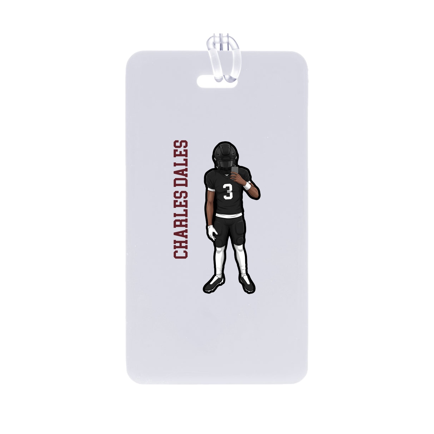 Bag Tag — Name Vertical in Classic