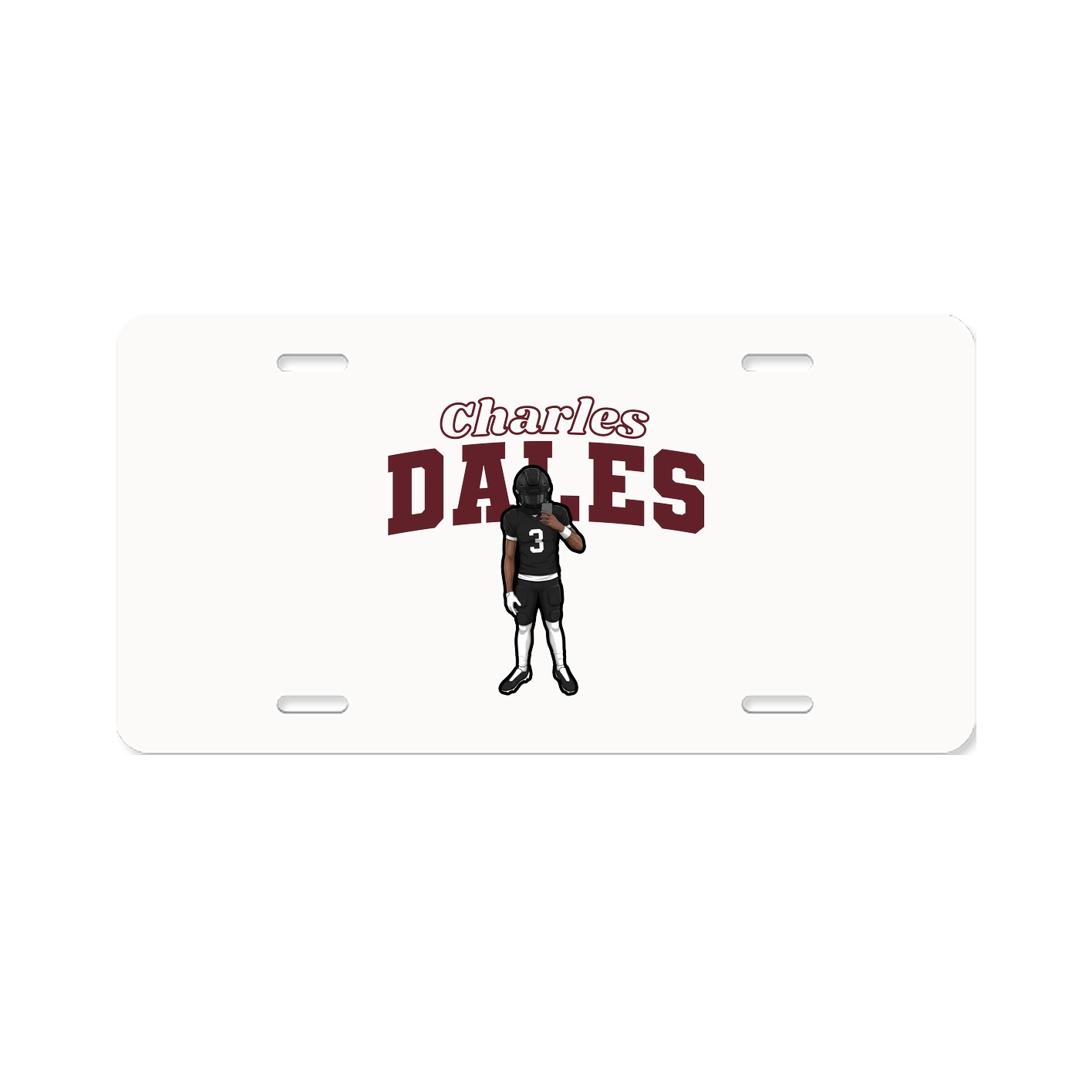 License Plate — Name Arch in Classic