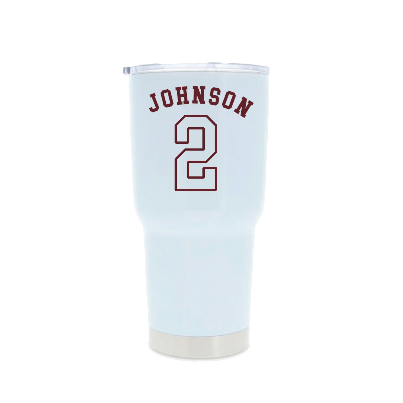 30oz Stainless Steel Tumbler — Shirsey Arch in White