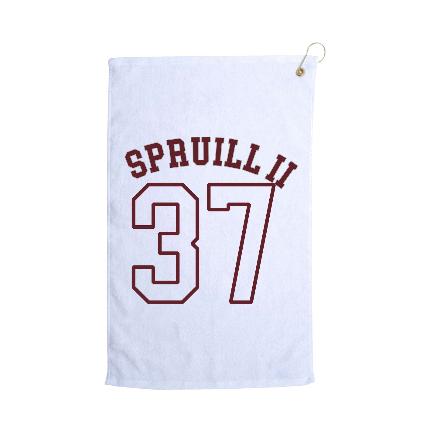 Golf Towel — Shirsey Arch in White
