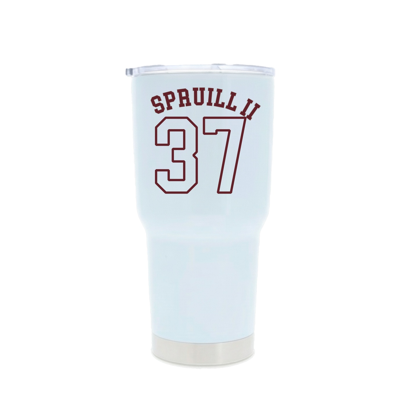 30oz Stainless Steel Tumbler — Shirsey Arch in White