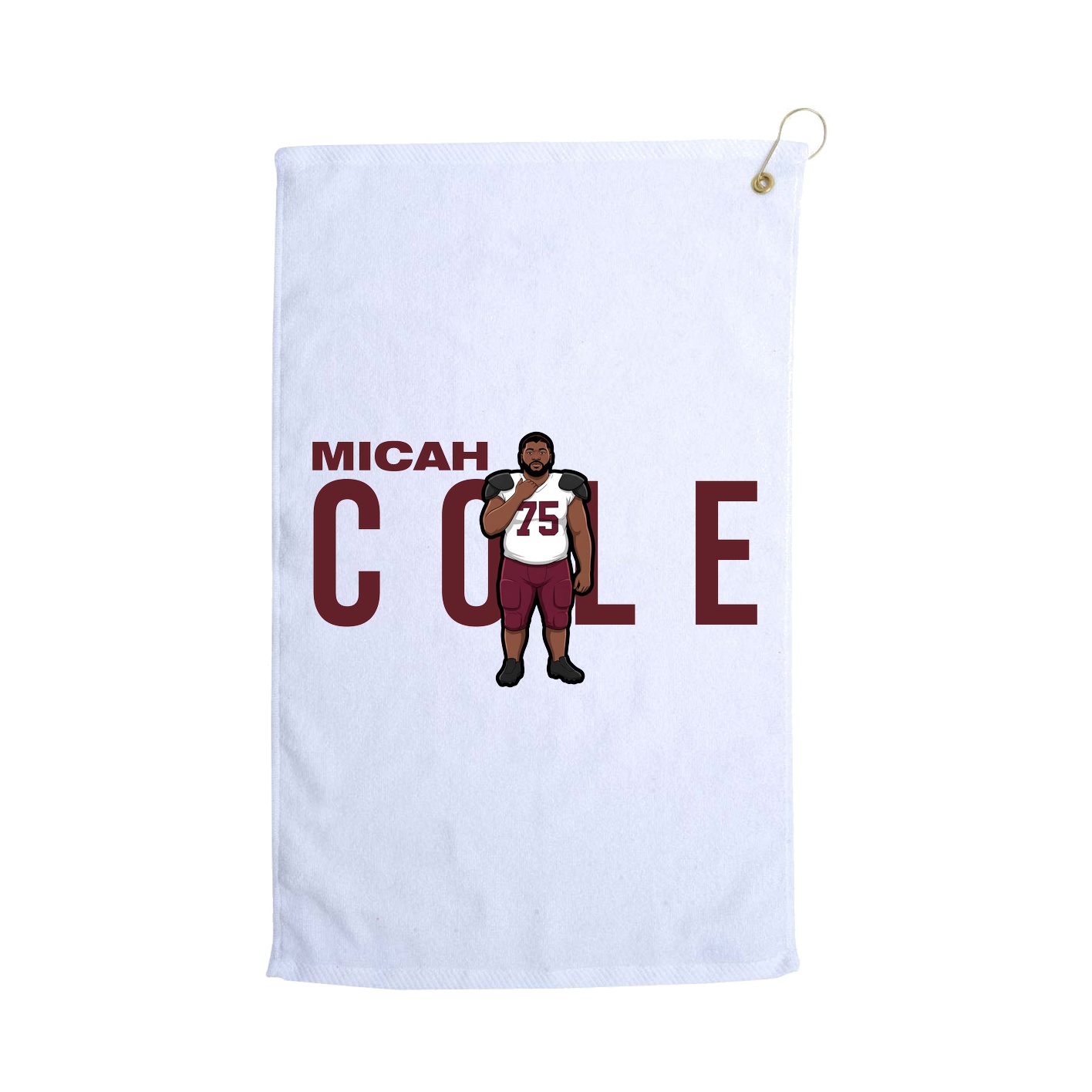 Golf Towel — Player Name in White