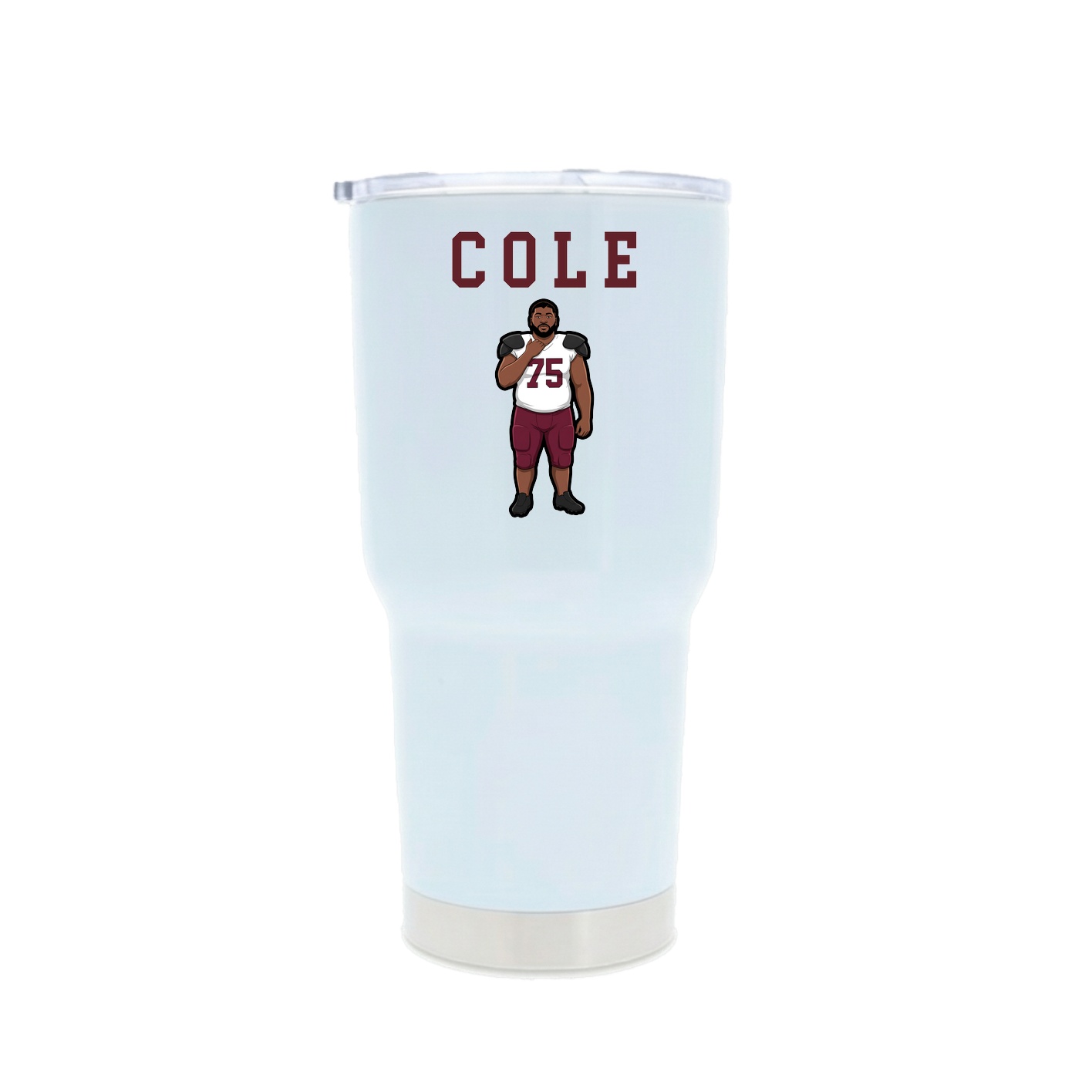 30oz Stainless Steel Tumbler — Shirsey in White