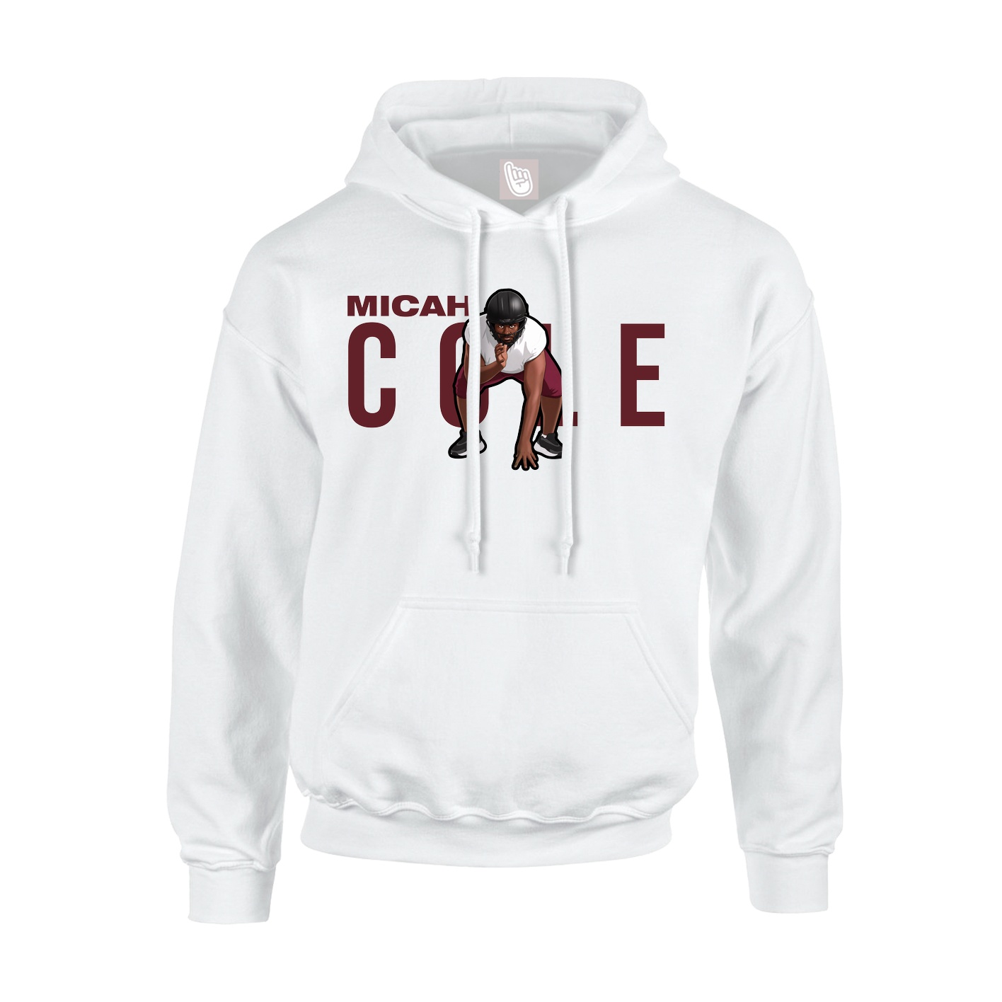 Hoodie — Player Name in White