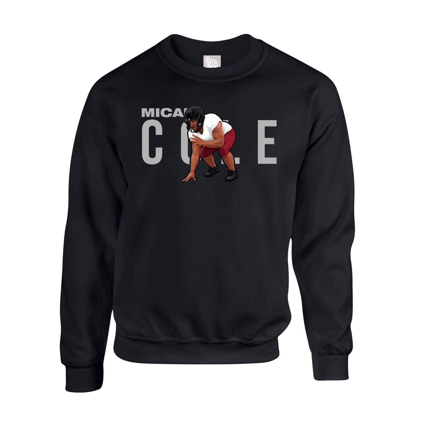 Fleece Crew — Player Name in Black