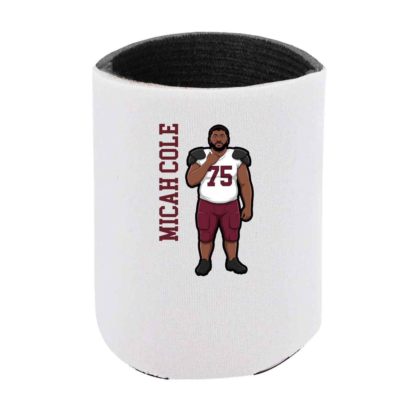 Can Holder — Name Vertical in White