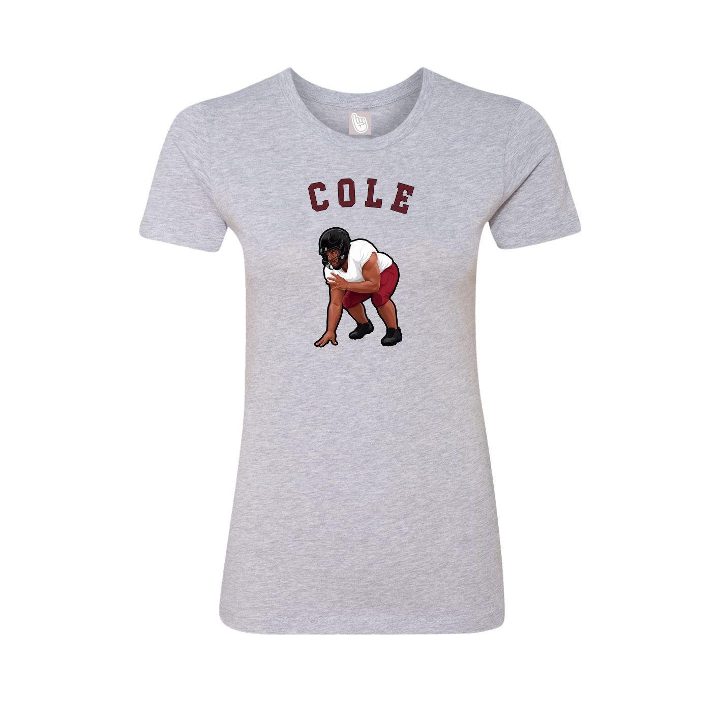 Fitted Women's Tee — Shirsey Arch in Grey