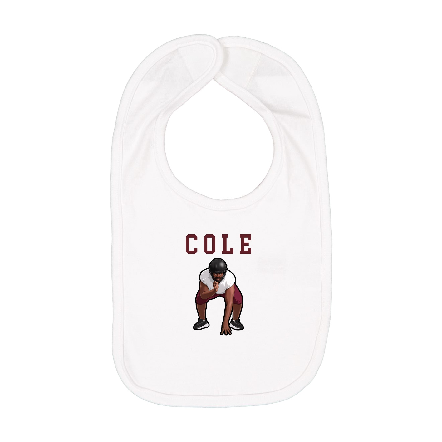 Infant Bib — Shirsey in White