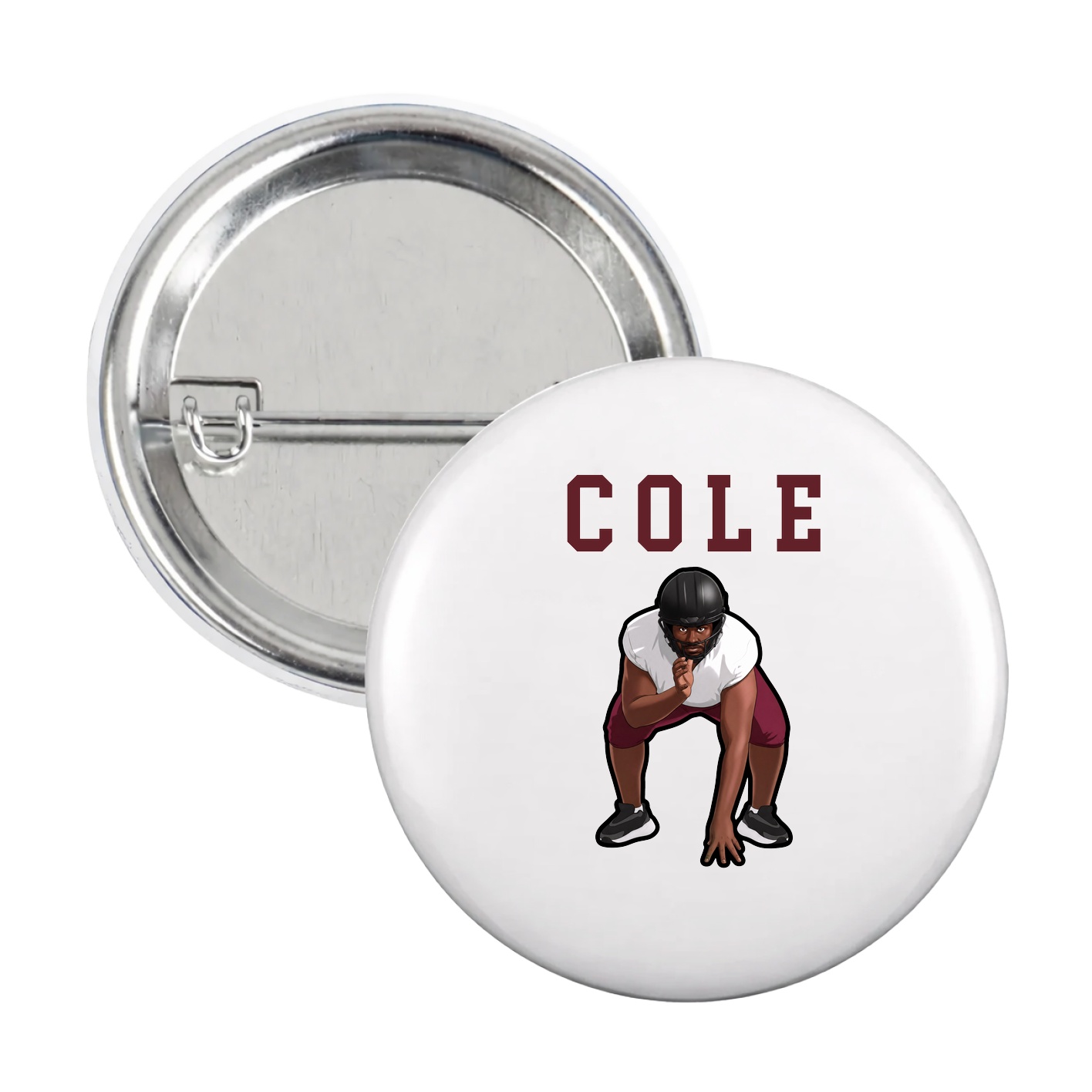 Game Day Button — Shirsey in White