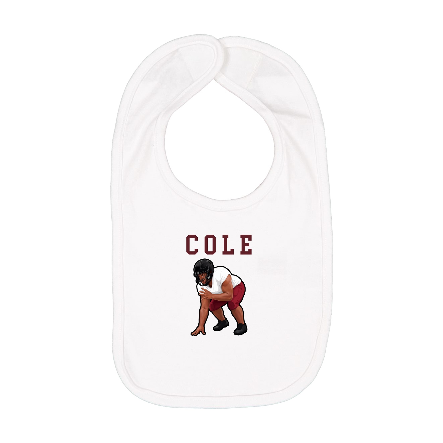 Infant Bib — Shirsey in White